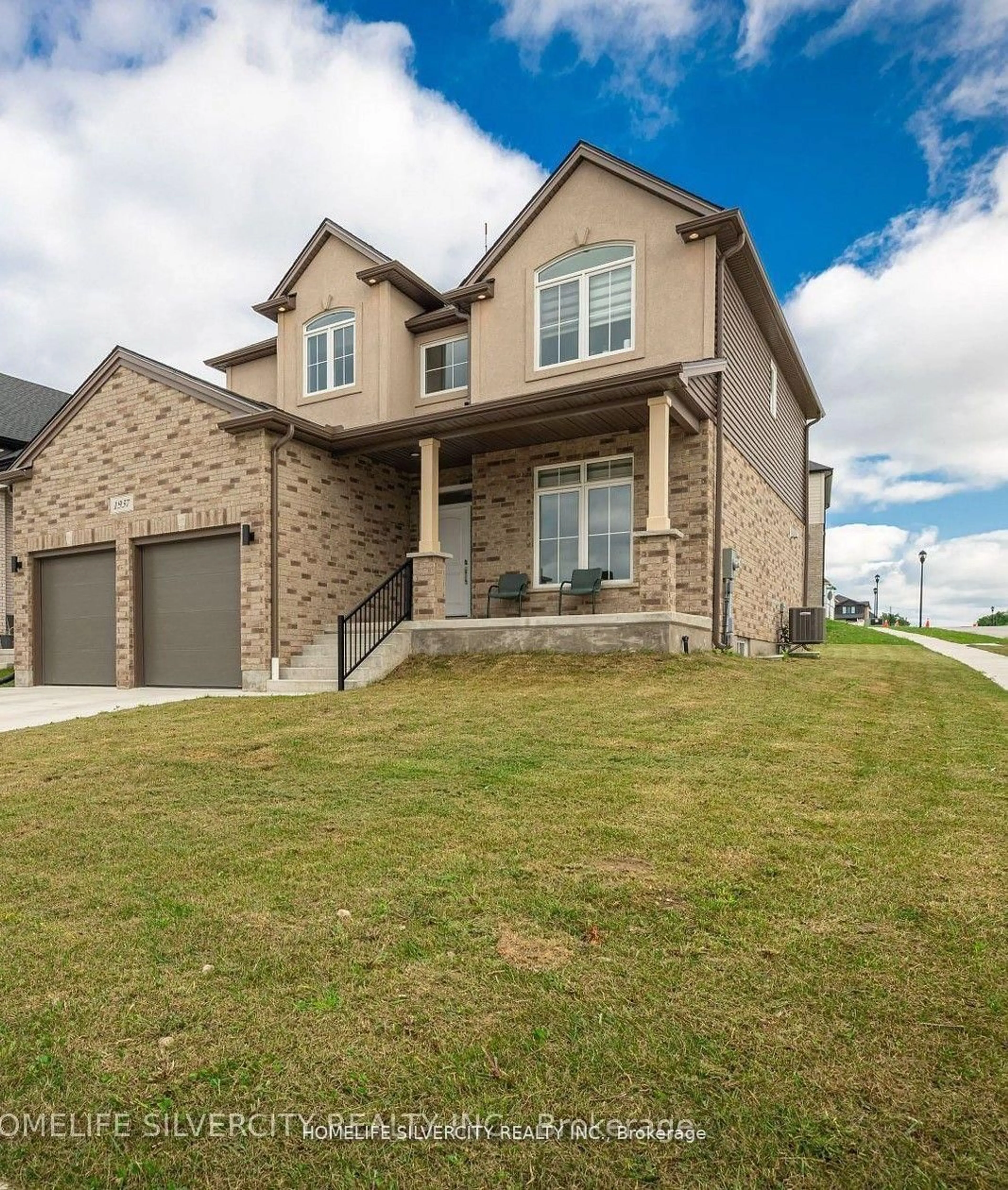 Home with brick exterior material, street for 1937 Boardwalk Way, London South Ontario N6K 4P9