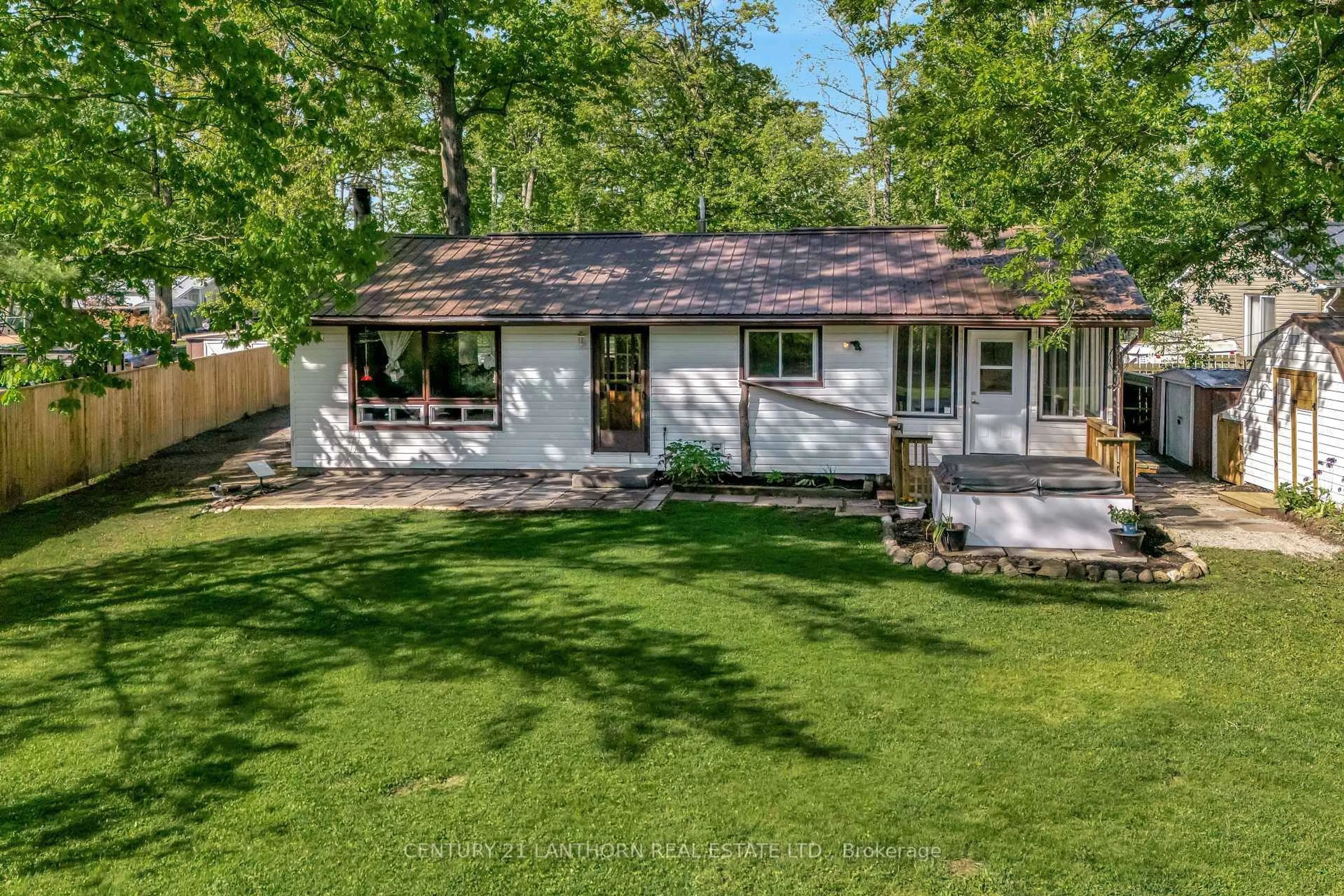 A pic from outside/outdoor area/front of a property/back of a property/a pic from drone, water/lake/river/ocean view for 202 River Rd, Trent Hills Ontario K0L 1L0