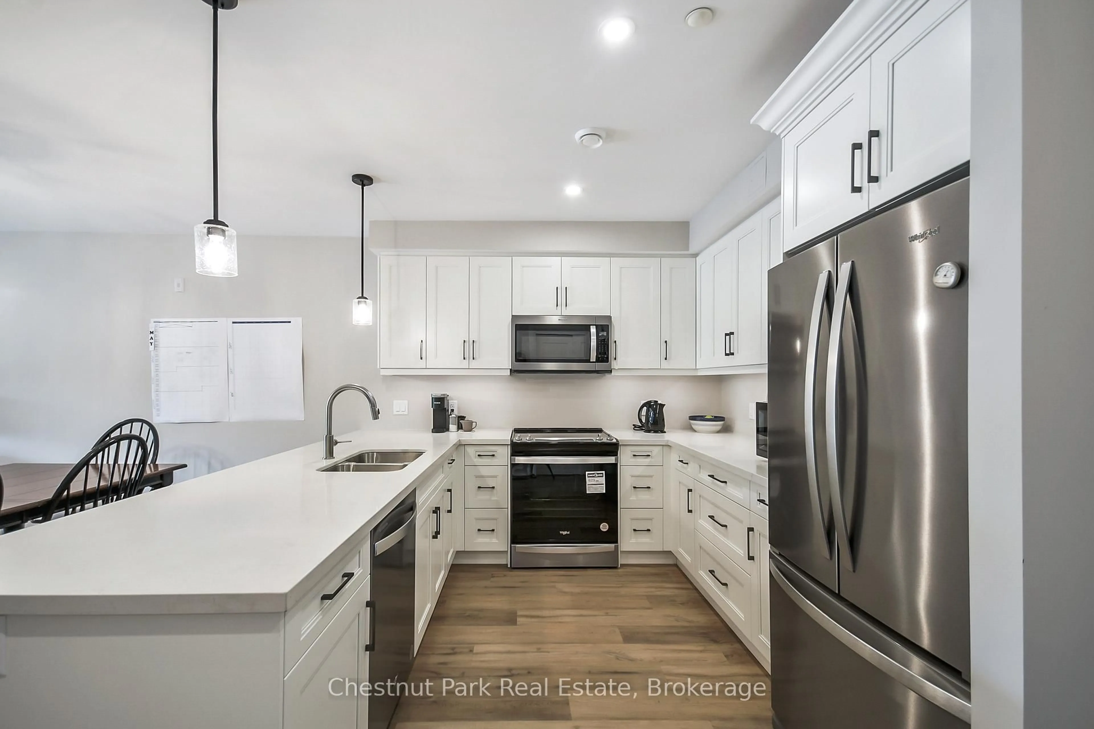 Open concept kitchen, ceramic/tile floor for 200 ANGLO St #205, Bracebridge Ontario P1L 1G4