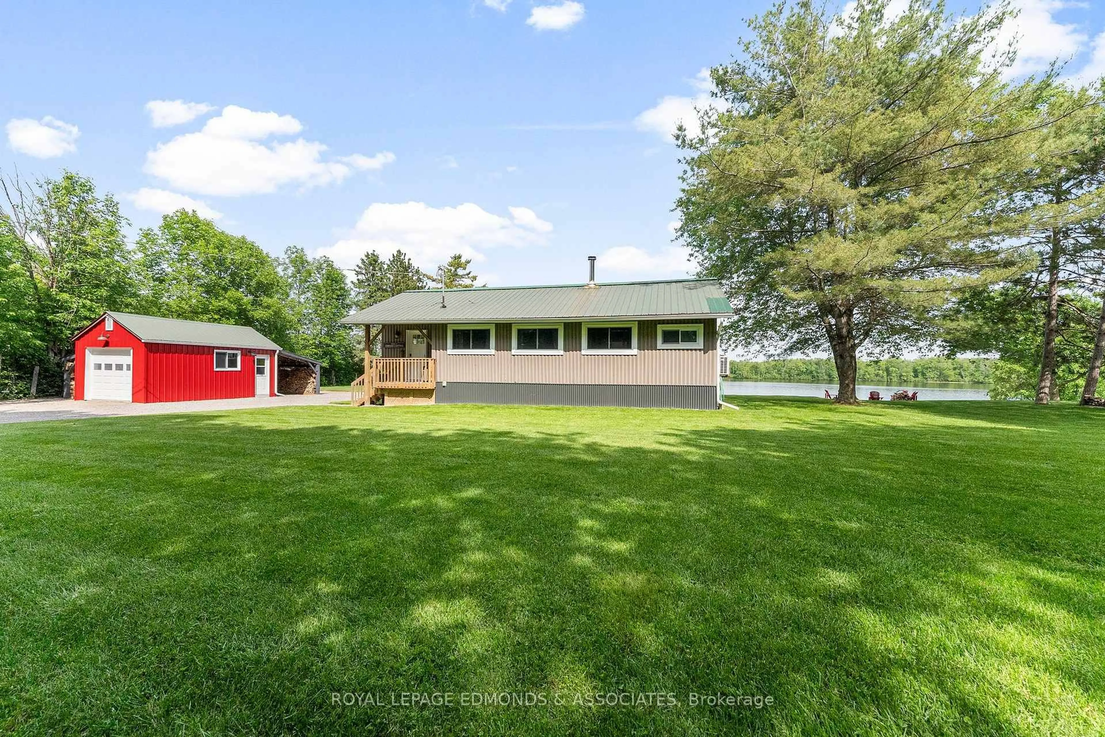 A pic from outside/outdoor area/front of a property/back of a property/a pic from drone, water/lake/river/ocean view for 2106 La Passe Rd, Beachburg Ontario K0J 1C0
