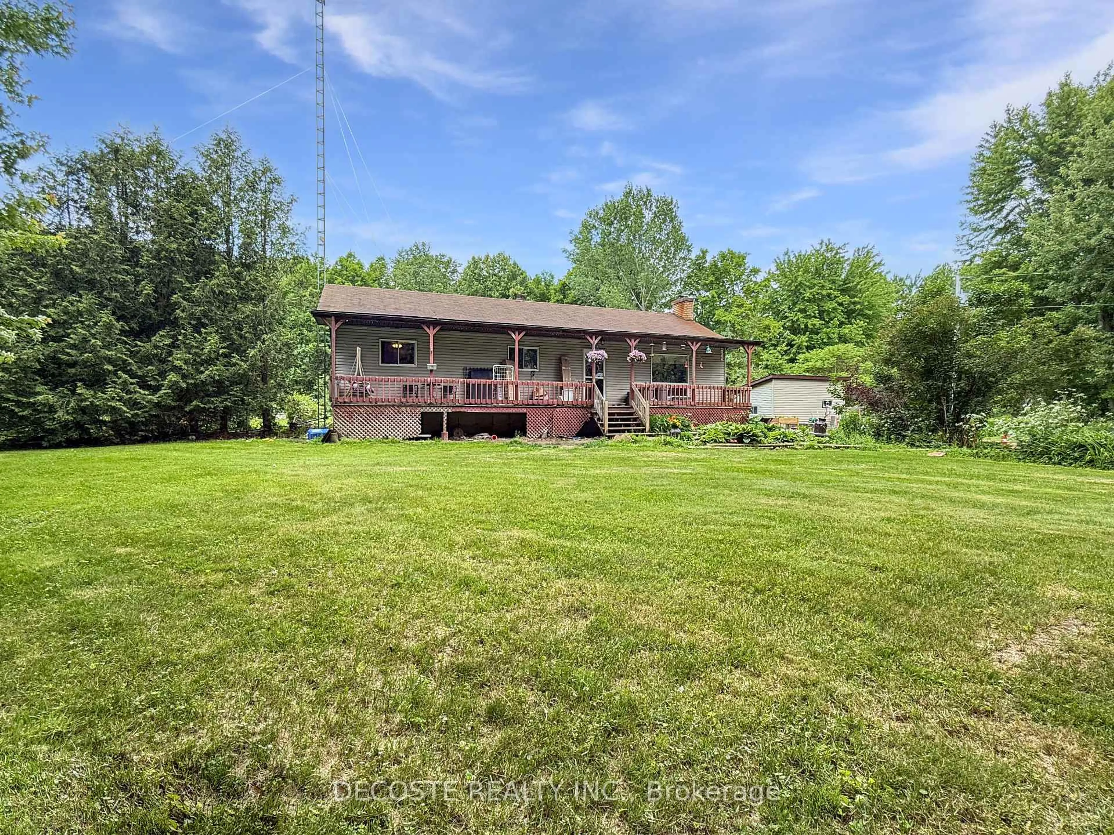 A pic from outside/outdoor area/front of a property/back of a property/a pic from drone, water/lake/river/ocean view for 2654 County 30 Rd, North Glengarry Ontario K0C 1A0