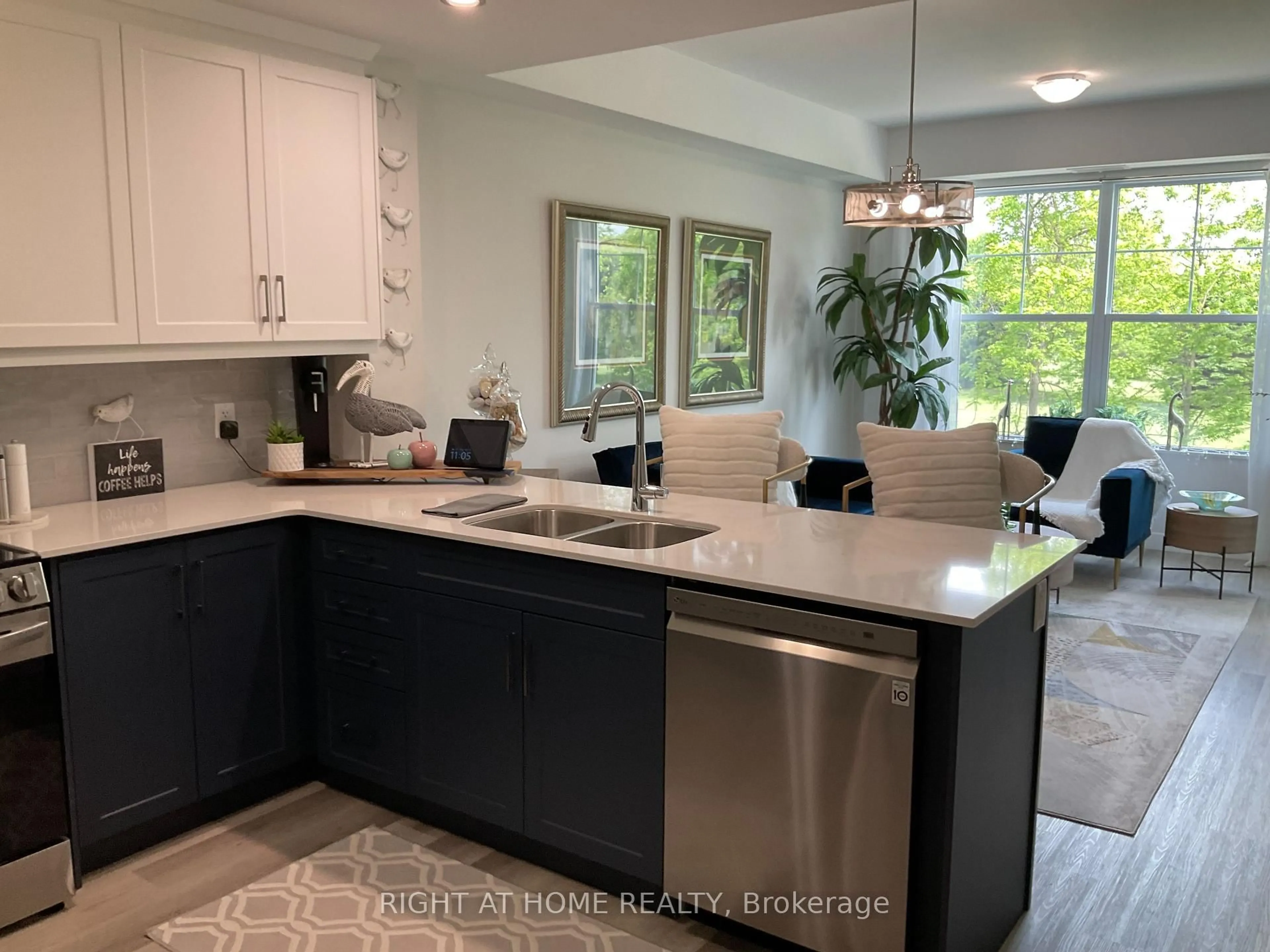 Open concept kitchen, ceramic/tile floor for 100 The promenade Rd #211, Central Elgin Ontario N5L 0B7