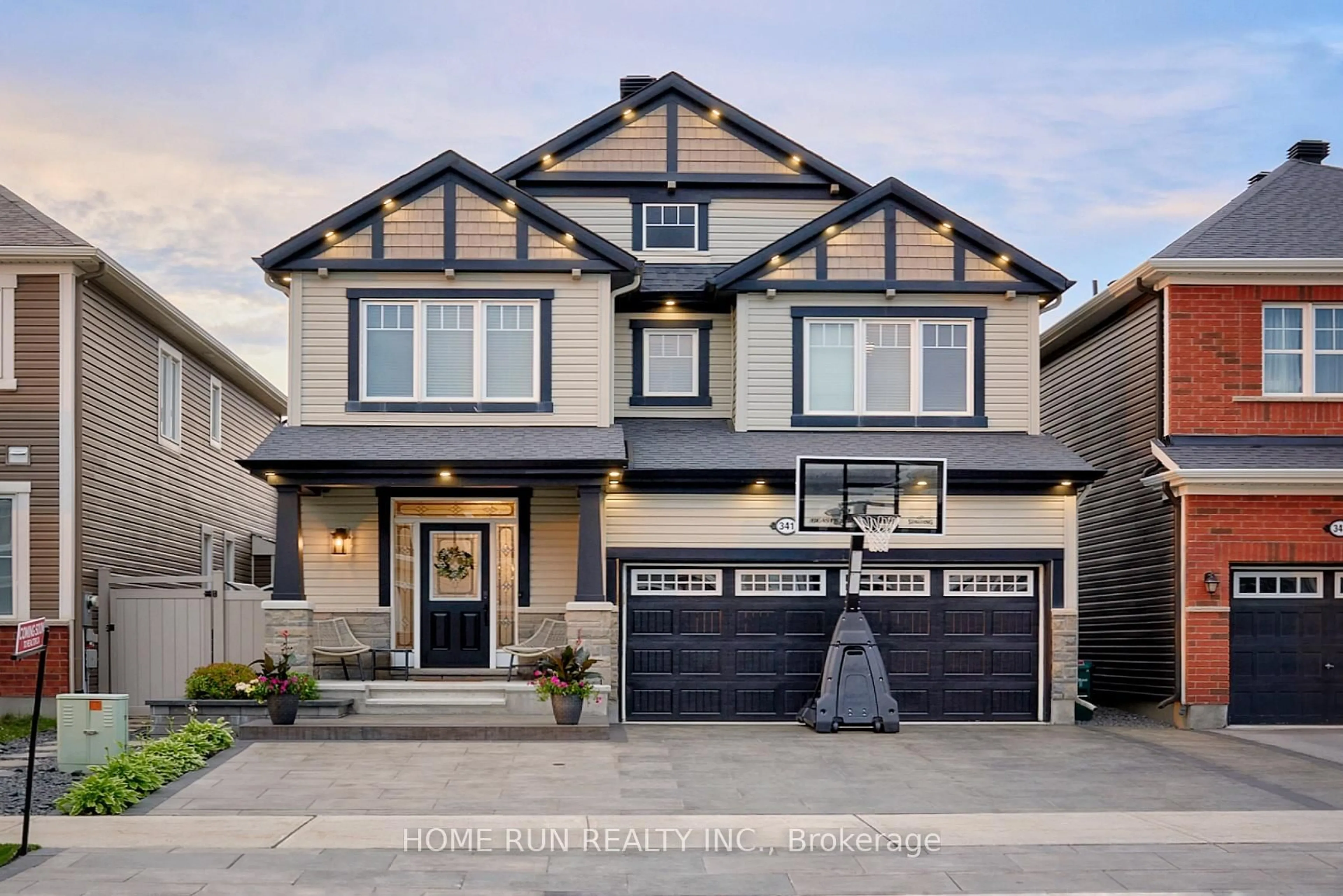 Home with vinyl exterior material, street for 341 Rouncey Rd, Ottawa Ontario K2V 0K4