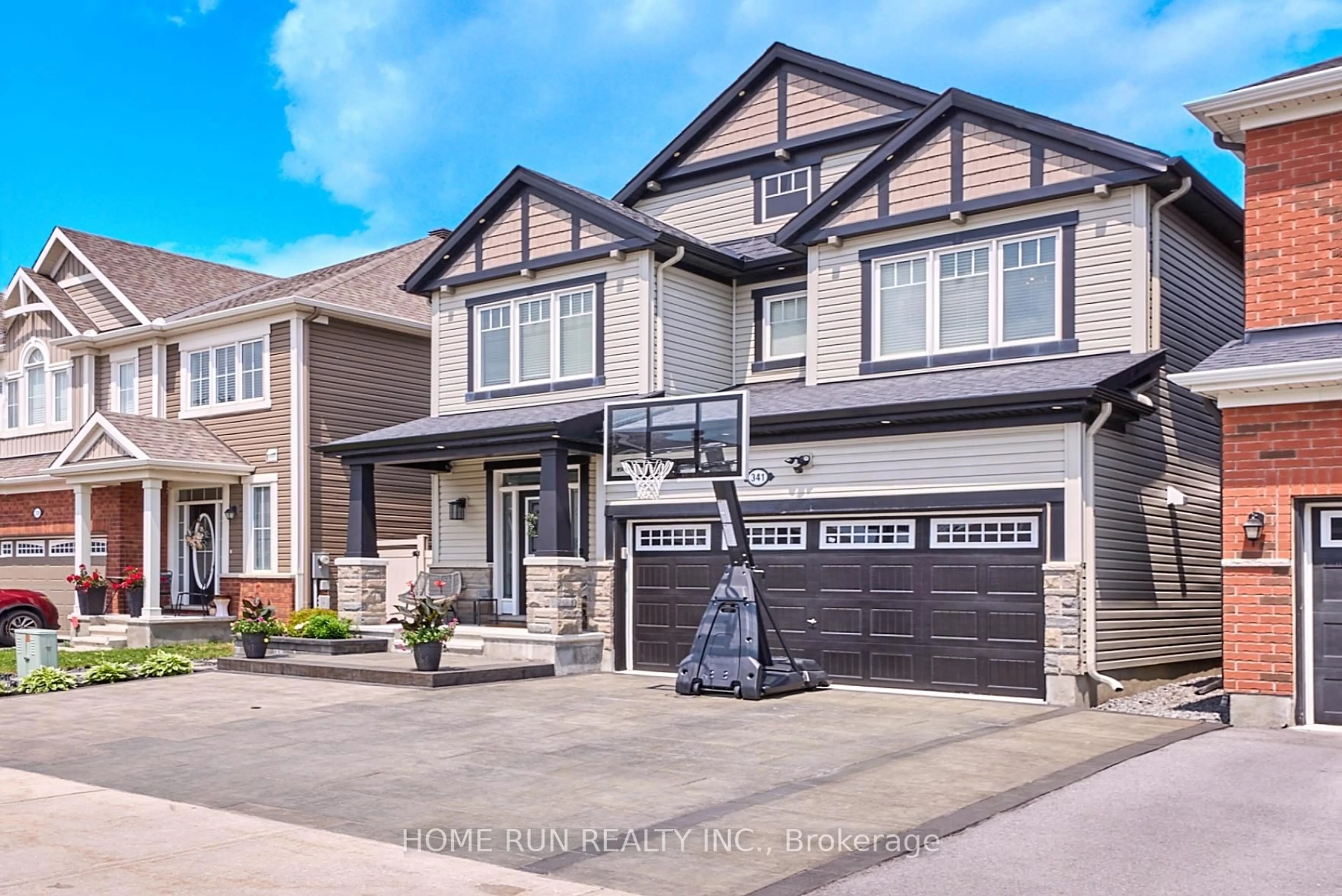 Home with vinyl exterior material, street for 341 Rouncey Rd, Ottawa Ontario K2V 0K4