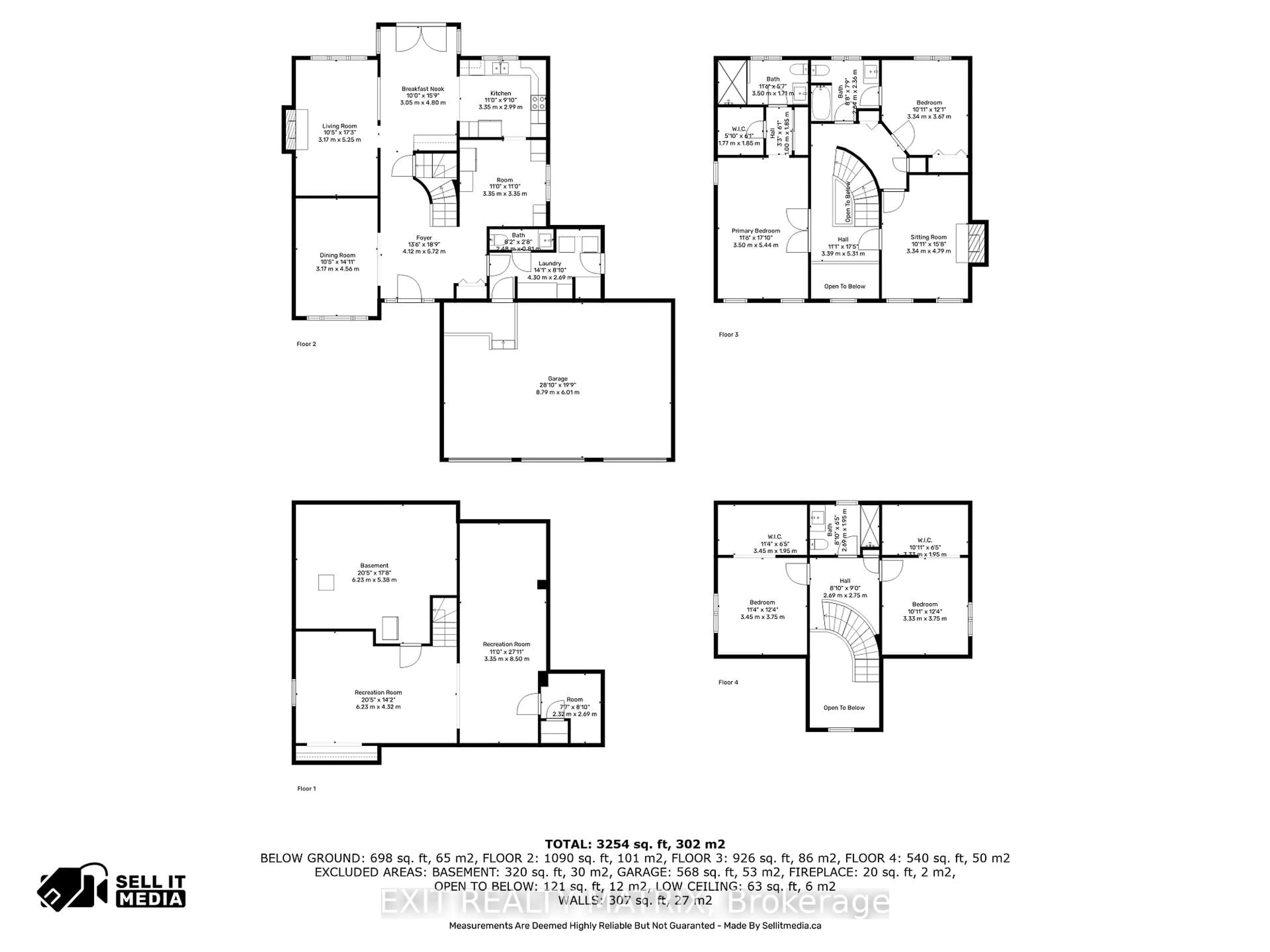 Floor plan for 1690 Caminiti Cres, Ottawa Ontario K4A 1L6