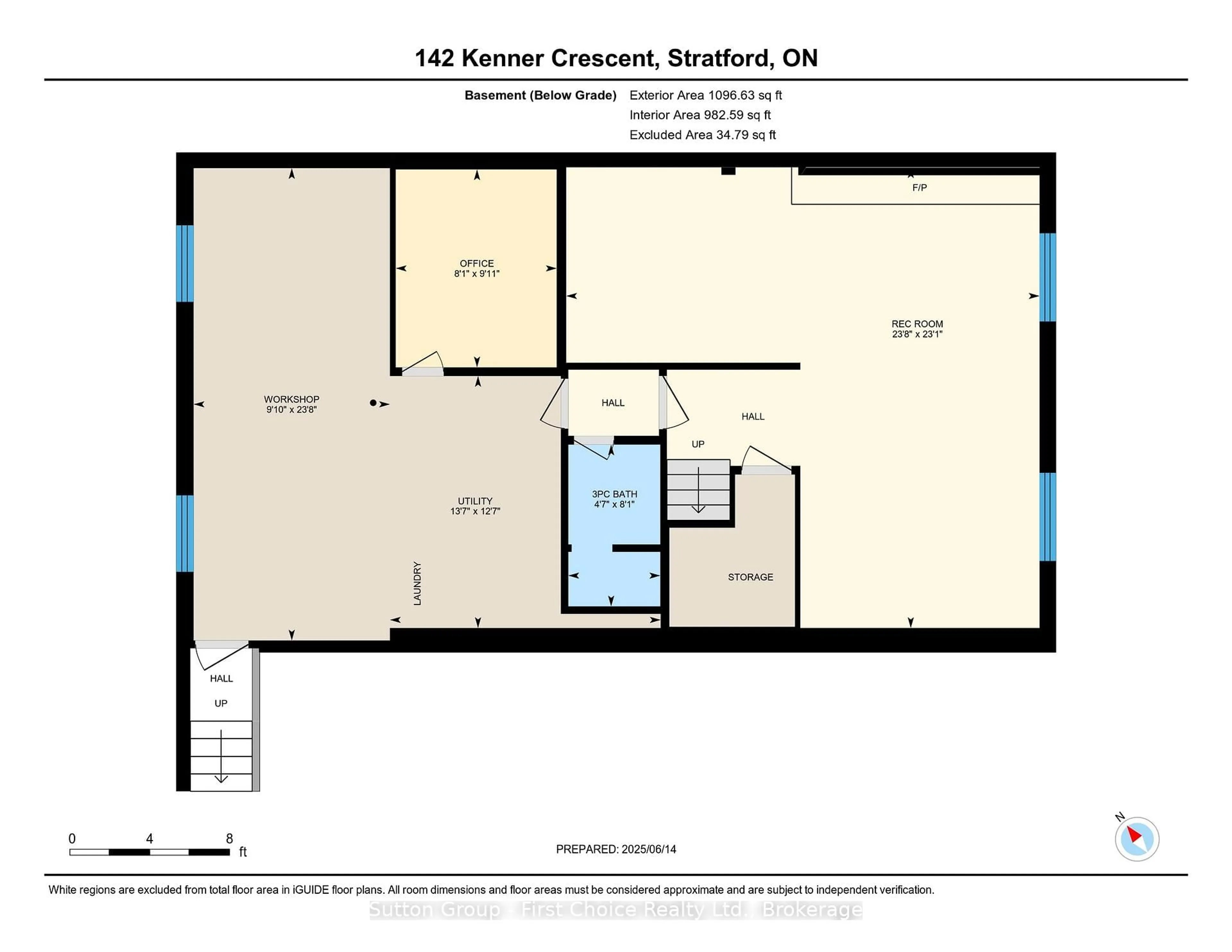 Floor plan for 142 Kenner Cres, Stratford Ontario N5A 7H2