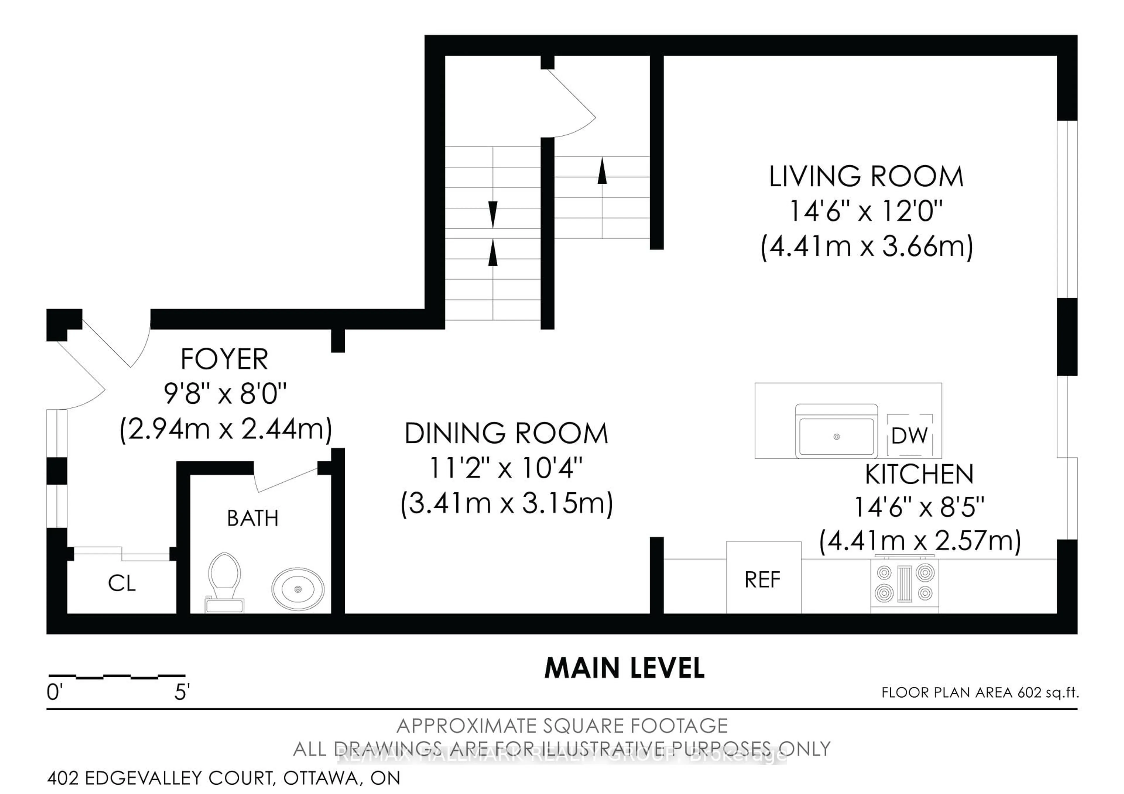 Floor plan for 402 Edgevalley Crt, Stittsville Ontario K2S 2R3