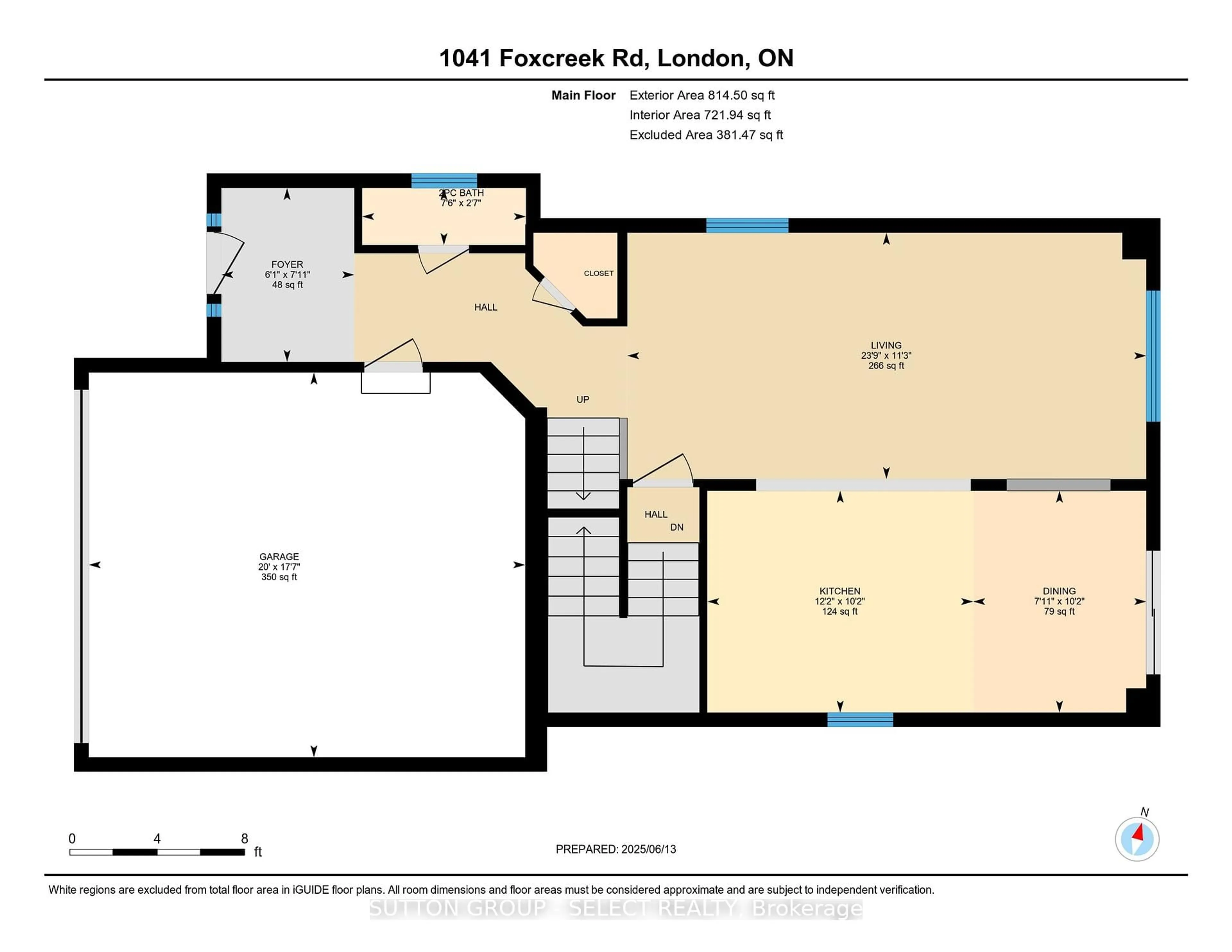 Floor plan for 1041 Foxcreek Rd, London North Ontario N6G 0C9