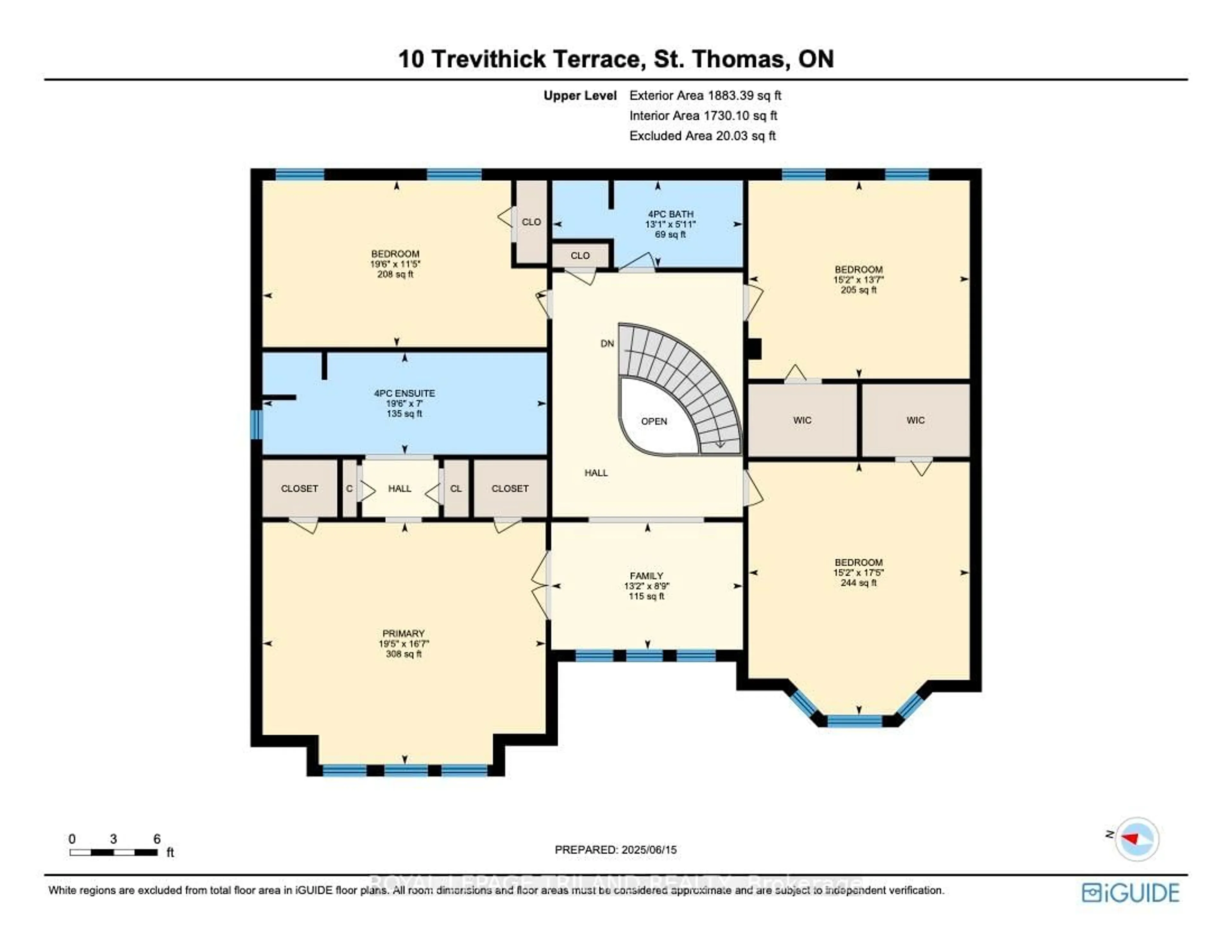 Floor plan for 10 Trevithick Terr, St. Thomas Ontario N5R 5Y2