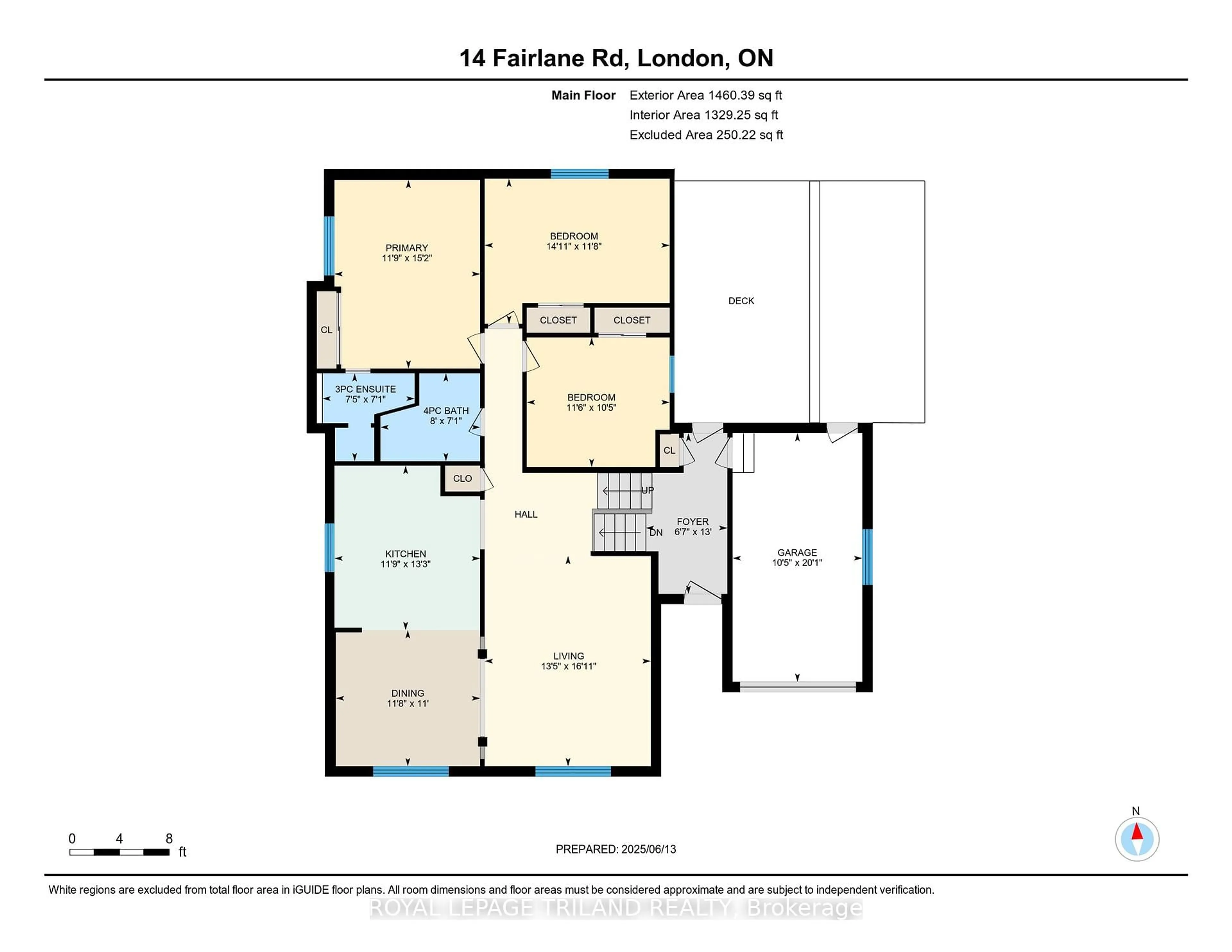 Floor plan for 14 Fairlane Rd, London South Ontario N6K 3E4