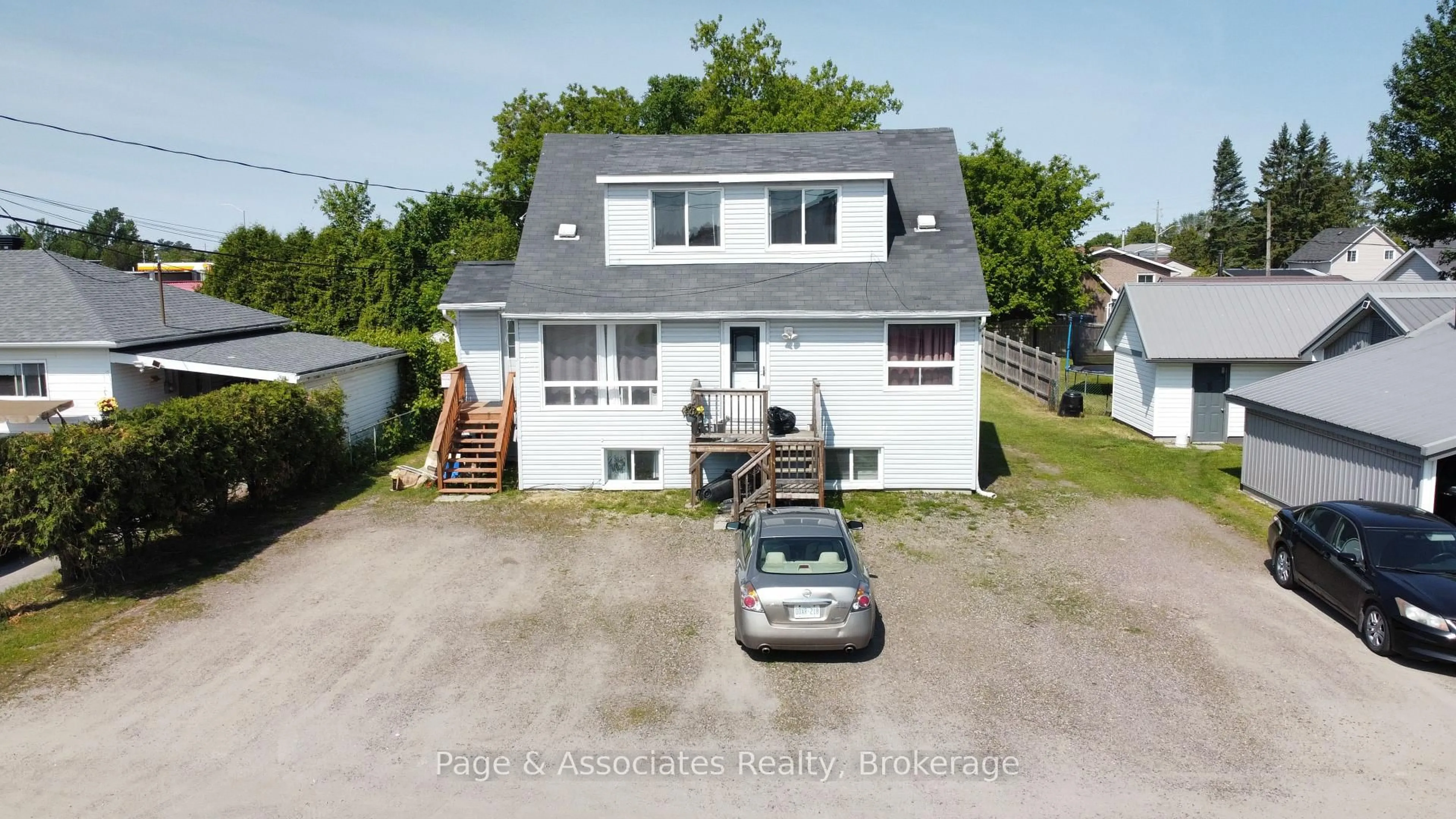 A pic from outside/outdoor area/front of a property/back of a property/a pic from drone, street for 231 Clark St, West Nipissing Ontario P2B 1A6