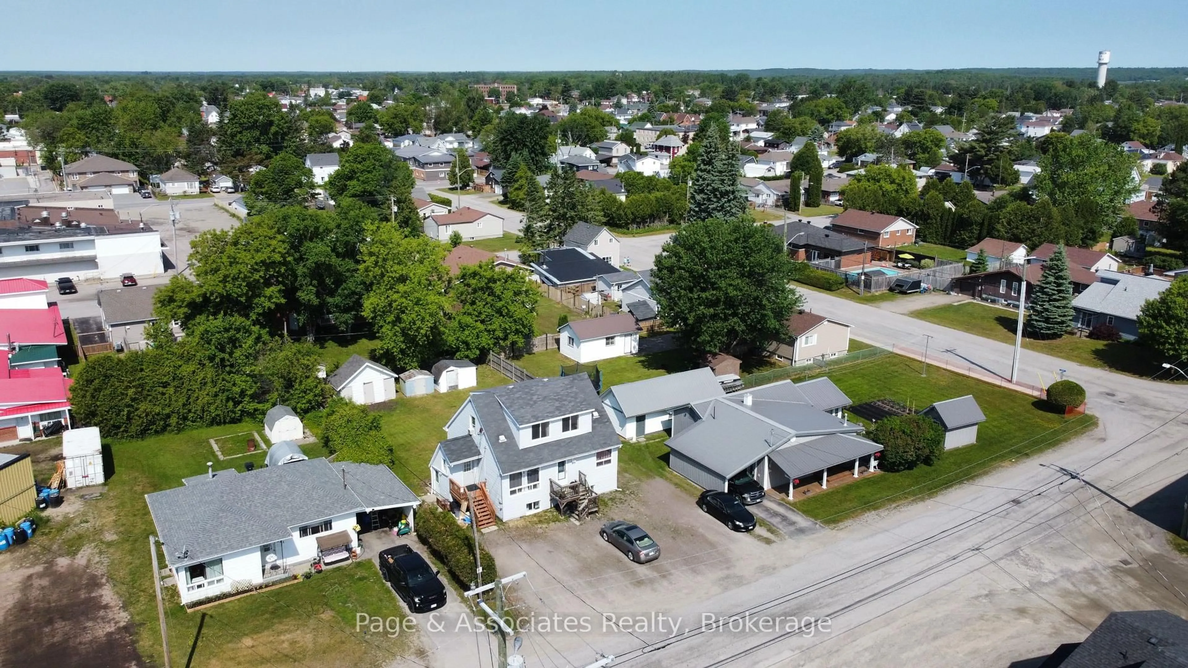 A pic from outside/outdoor area/front of a property/back of a property/a pic from drone, street for 231 Clark St, West Nipissing Ontario P2B 1A6