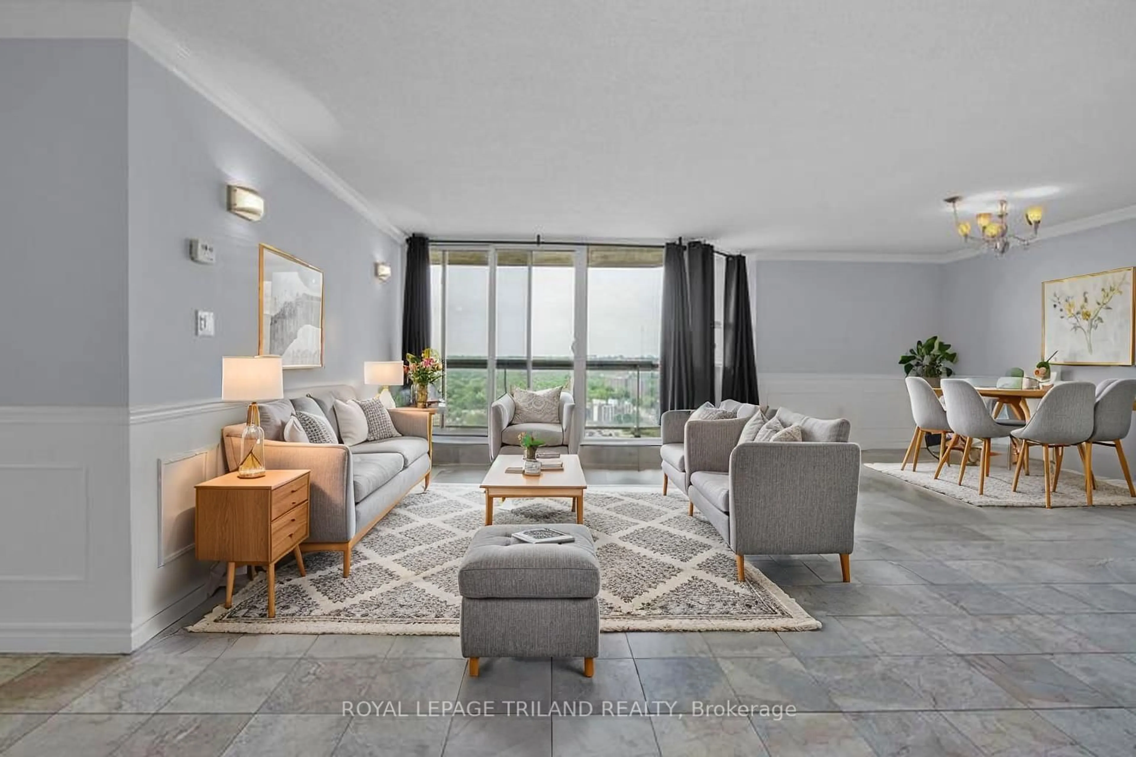 Living room with furniture, unknown for 323 Colborne St #2506, London East Ontario N6B 3N8