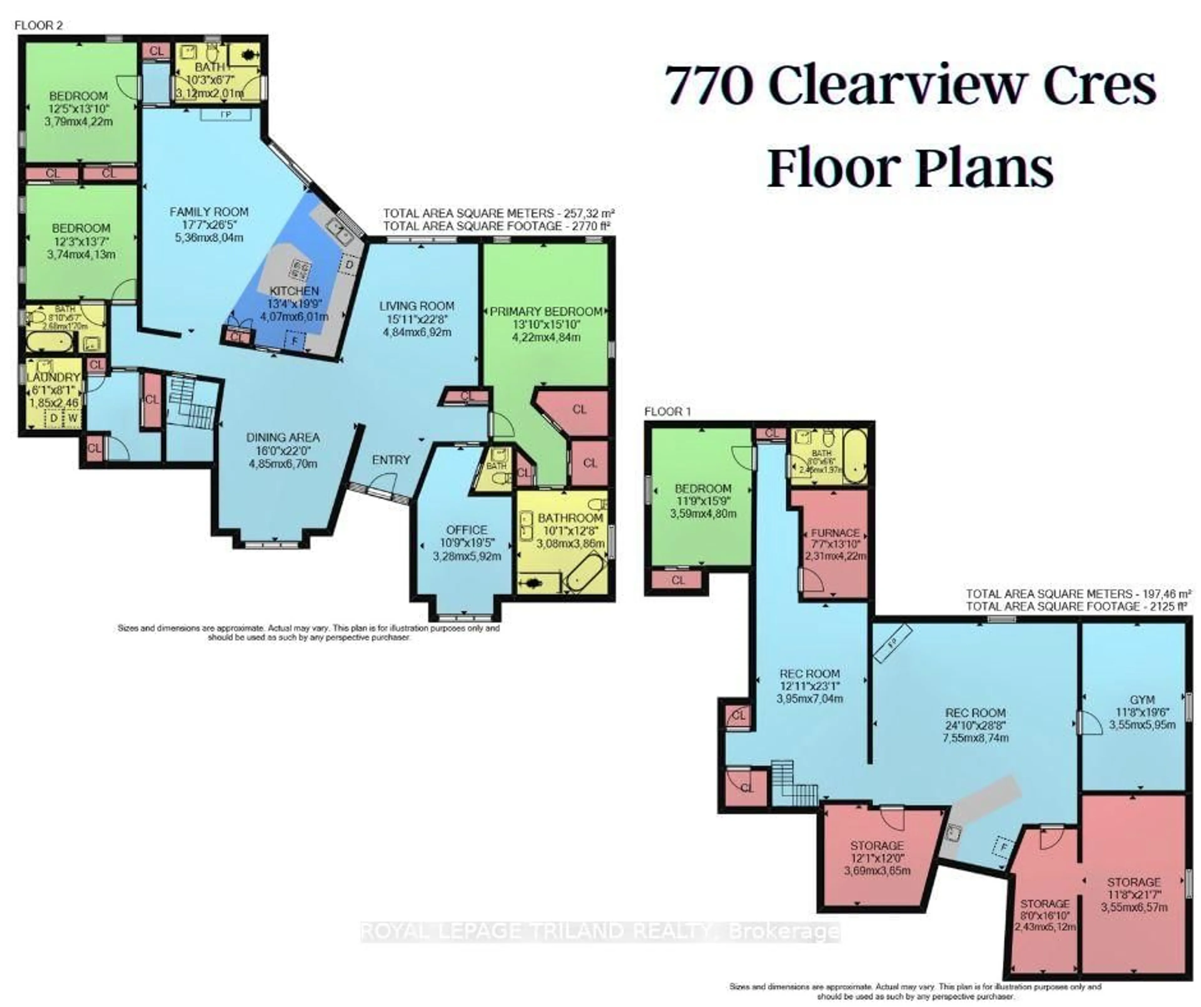 Floor plan for 770 Clearview Cres, London North Ontario N6H 4P7
