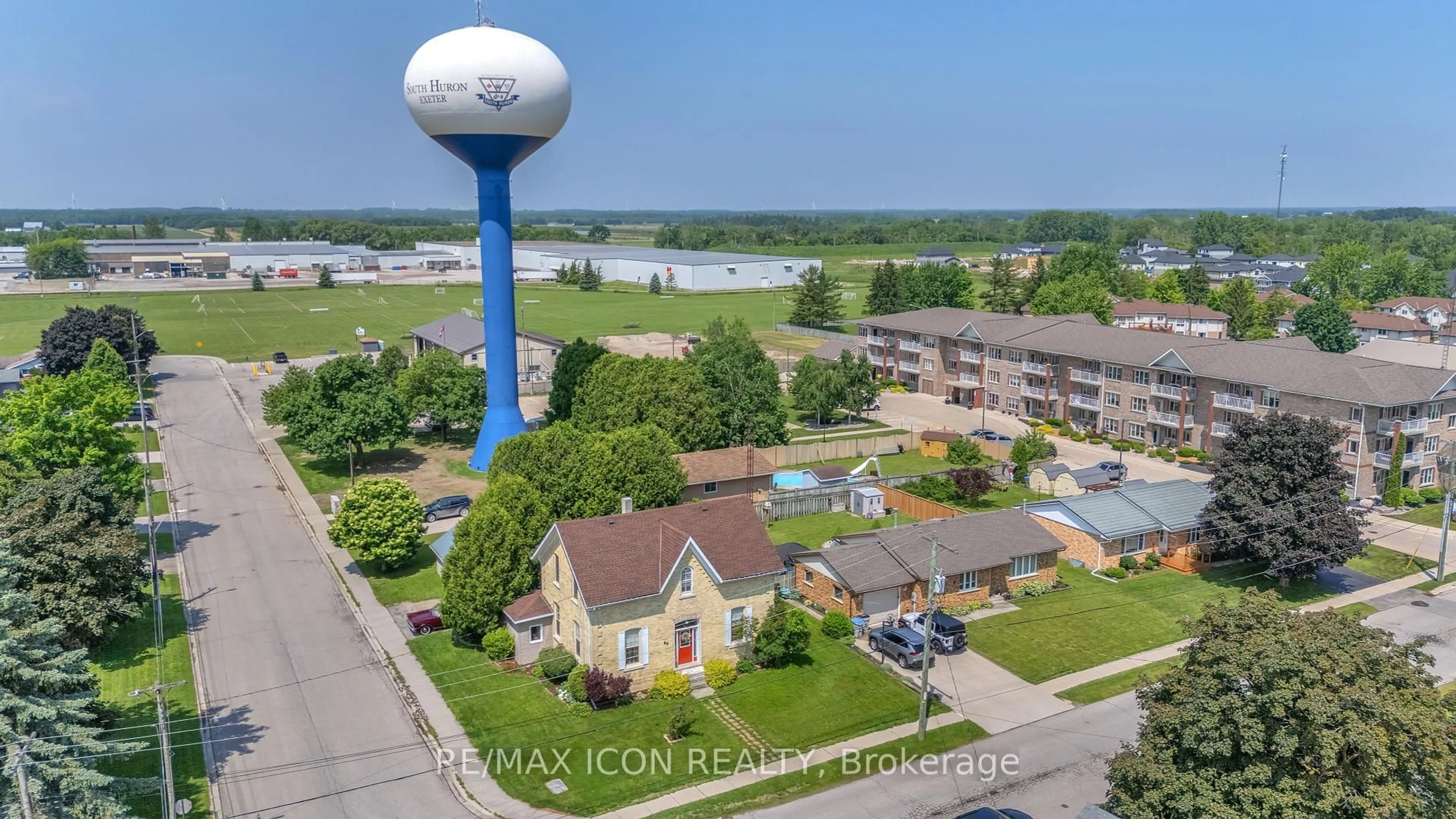 A pic from outside/outdoor area/front of a property/back of a property/a pic from drone, water/lake/river/ocean view for 89 William St, South Huron Ontario N0M 1S0