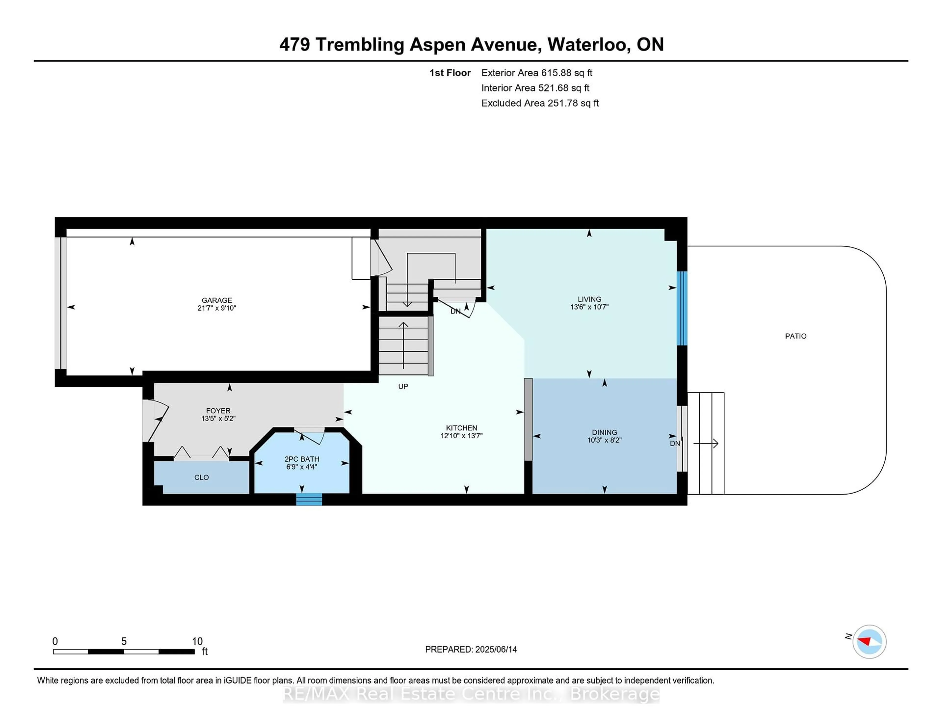Floor plan for 479 Trembling Aspen Ave, Waterloo Ontario N2V 2T4