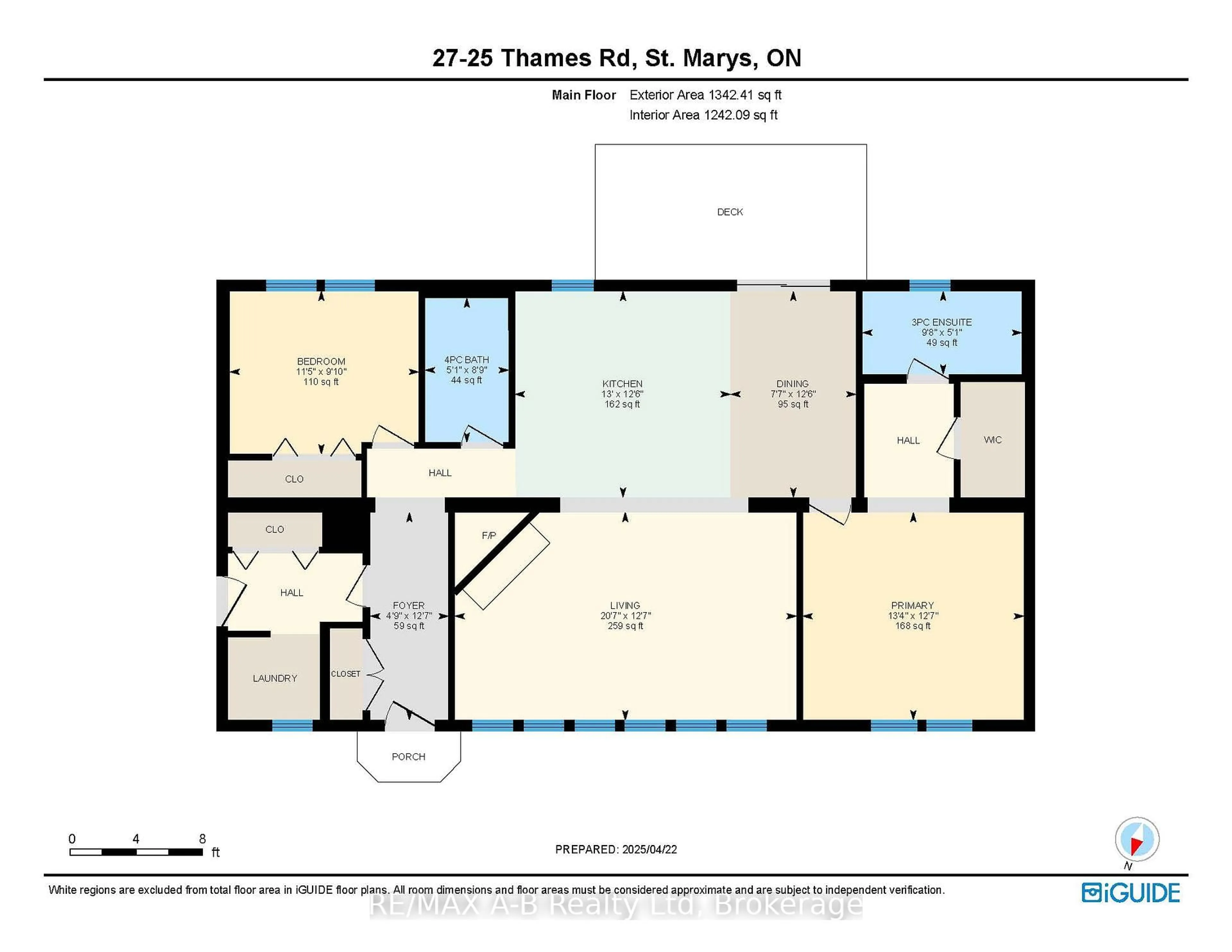 Floor plan for 25 Thames Rd #27, St. Marys Ontario N4X 1C4