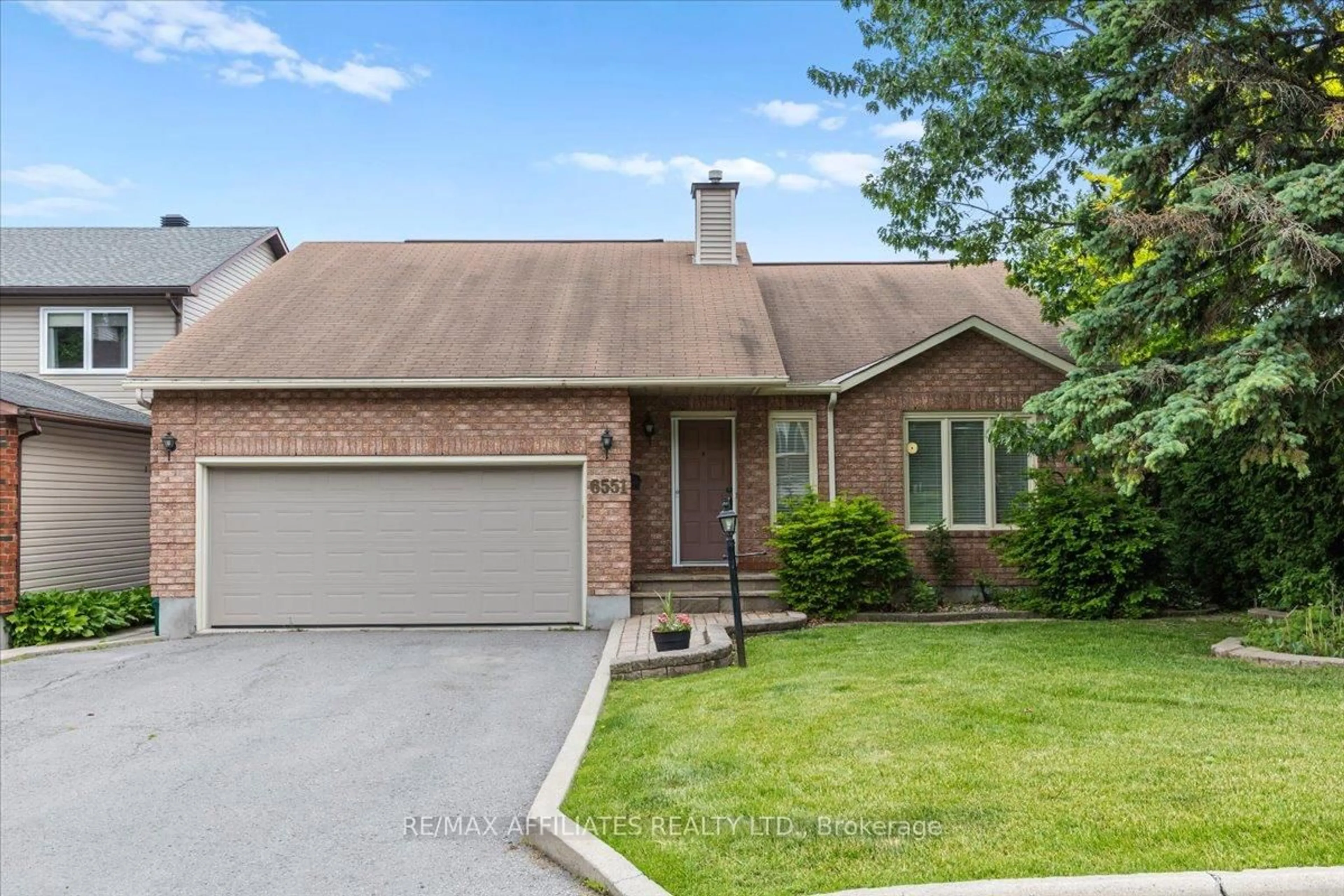 Home with brick exterior material, street for 6551 Richer Dr, Orleans Ontario K1C 4M7