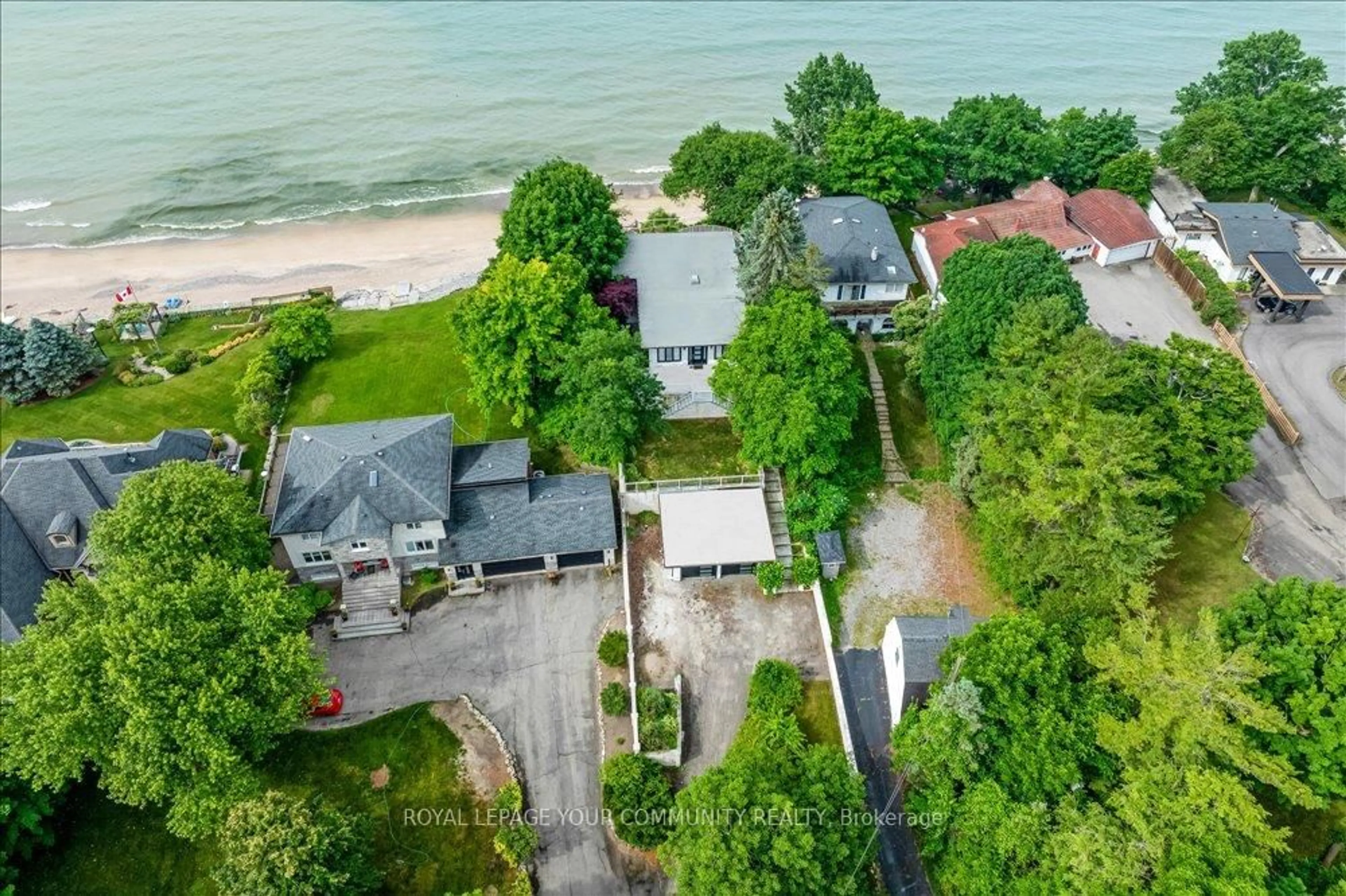 A pic from outside/outdoor area/front of a property/back of a property/a pic from drone, water/lake/river/ocean view for 10349 Lakeshore Rd, Wainfleet Ontario L3K 5V4