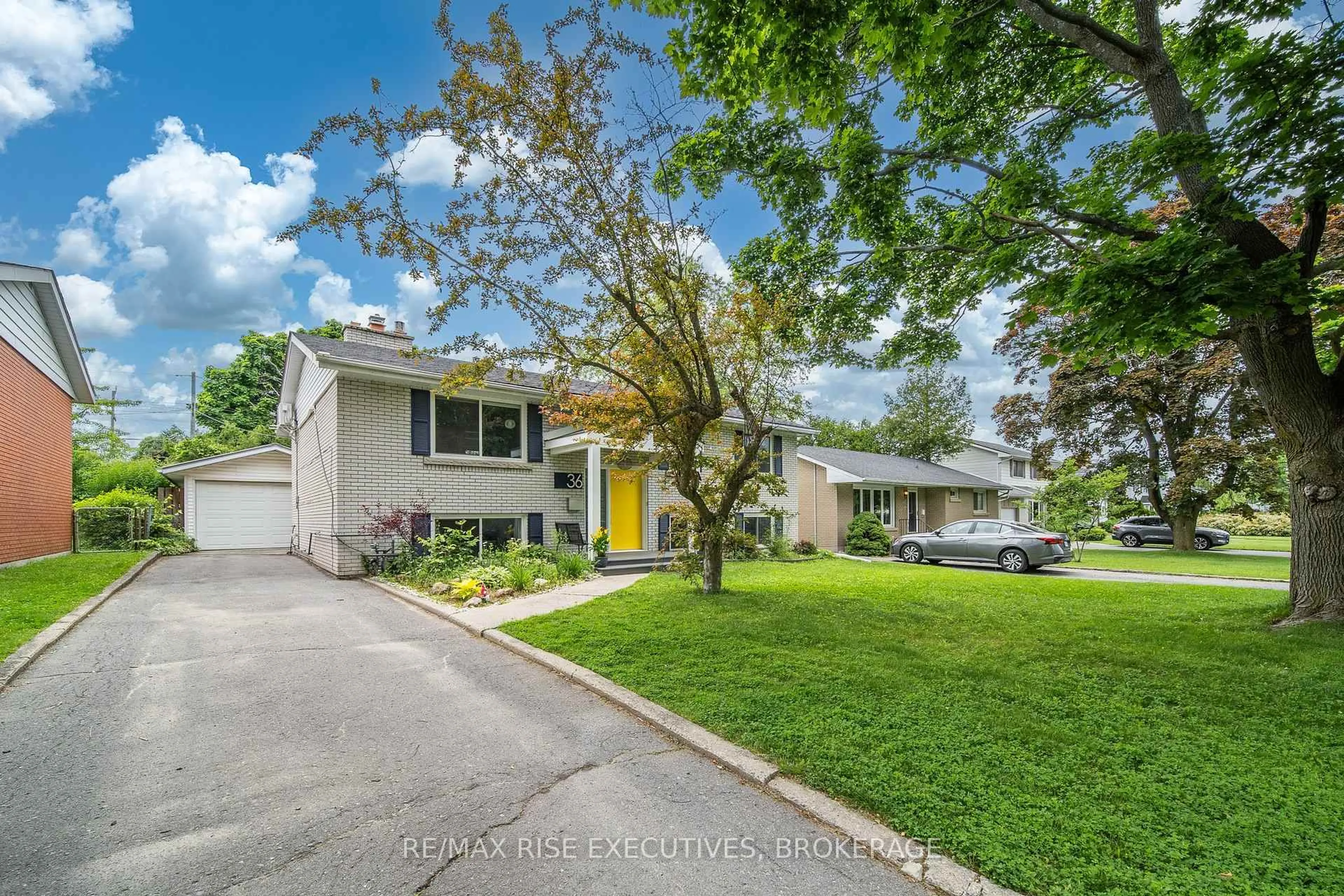 A pic from outside/outdoor area/front of a property/back of a property/a pic from drone, street for 36 Casterton Ave, Kingston Ontario K7M 1R5