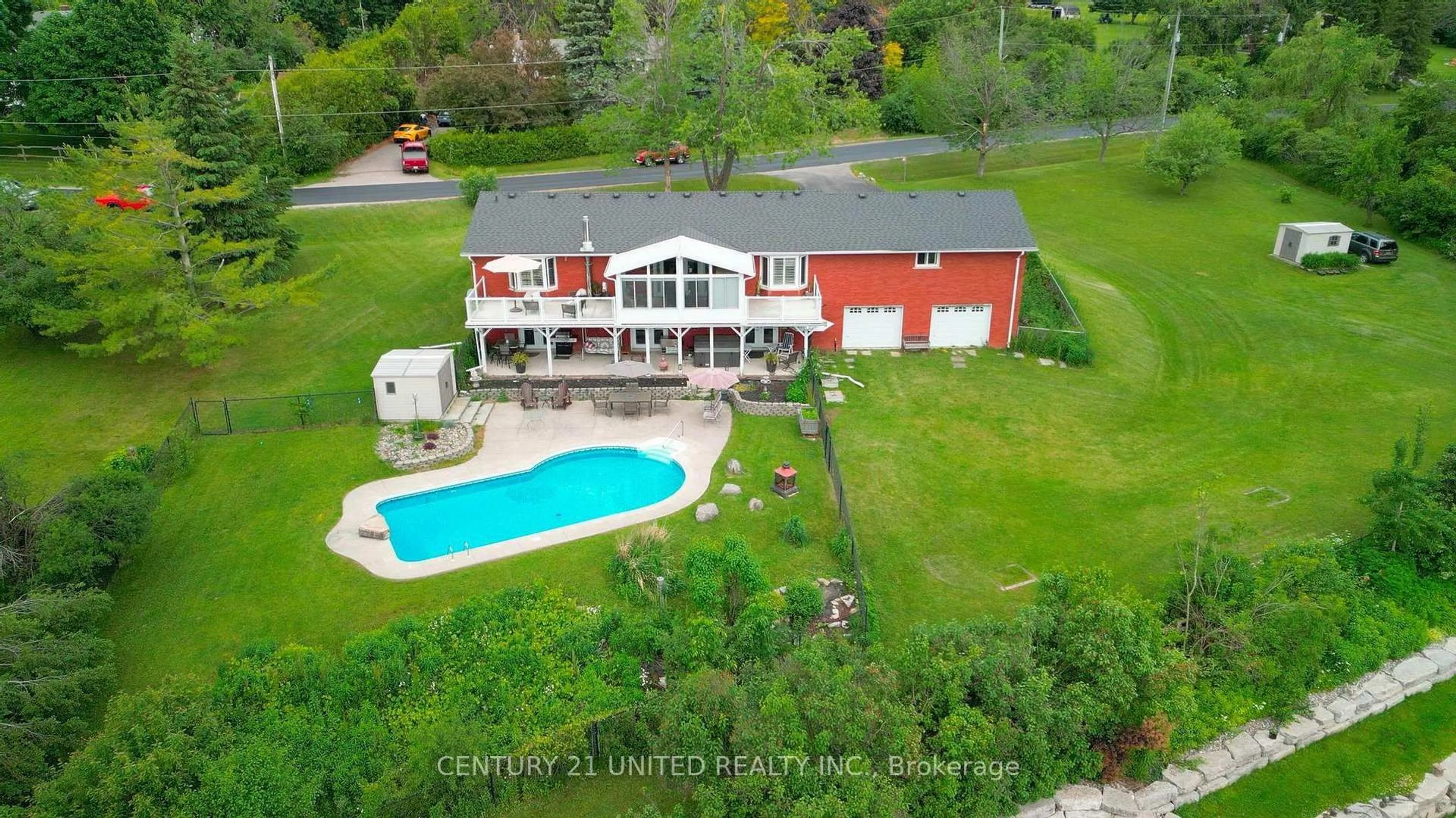 A pic from outside/outdoor area/front of a property/back of a property/a pic from drone, water/lake/river/ocean view for 469 Brenda Cres, Selwyn Ontario K9J 6X4
