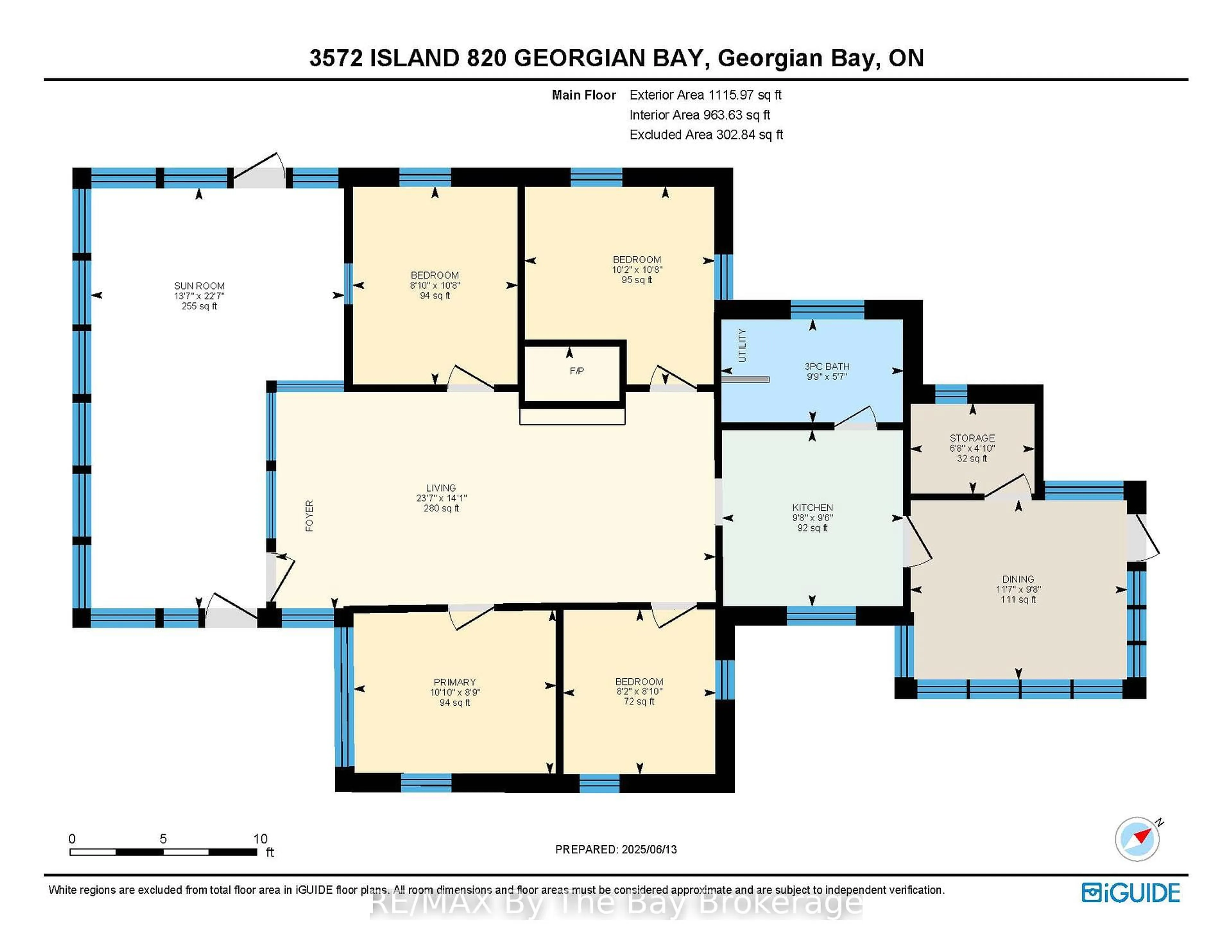 Floor plan for 3572 Island 820/Mermaid Island, Georgian Bay Ontario P0E 1E0
