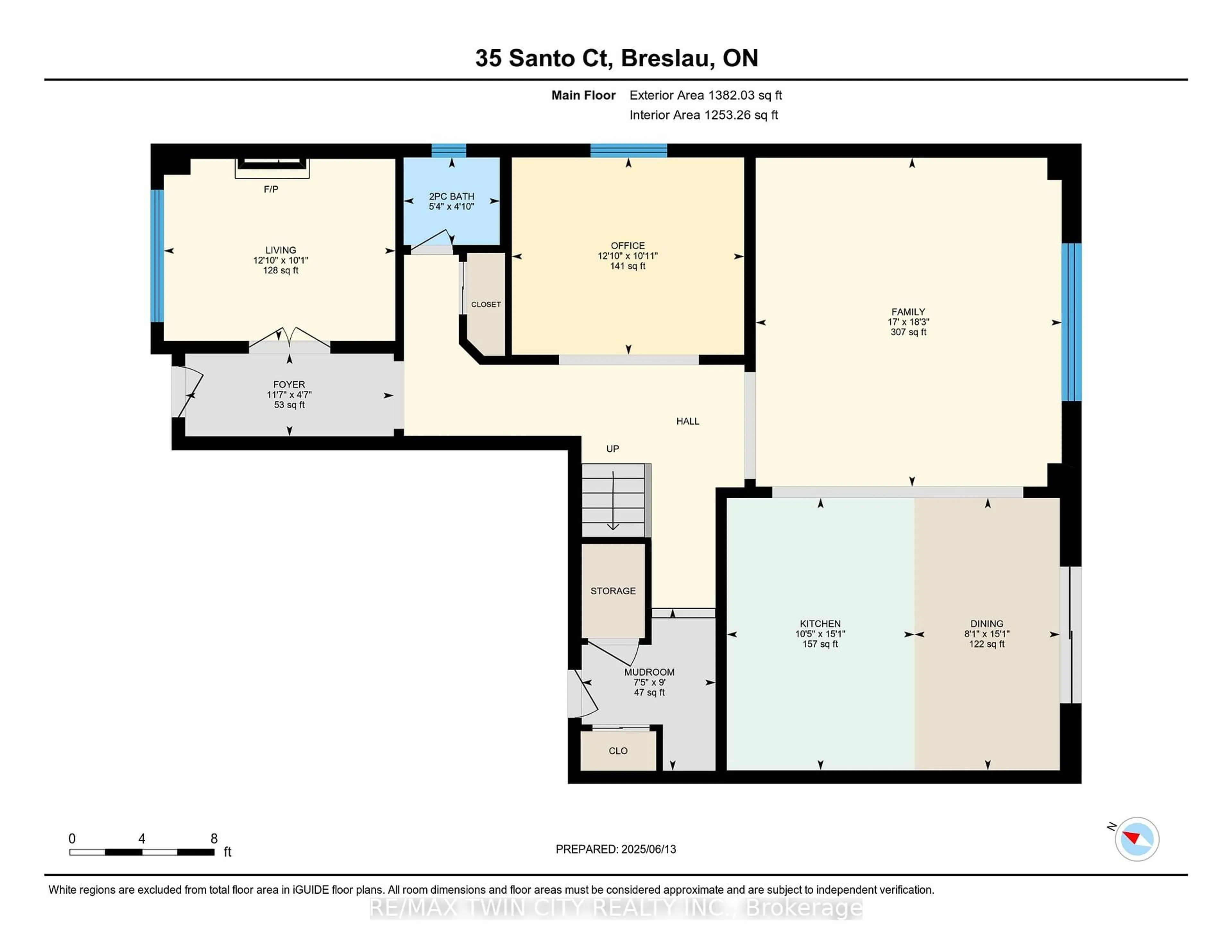 Floor plan for 35 Santo Crt, Woolwich Ontario N0B 1M0