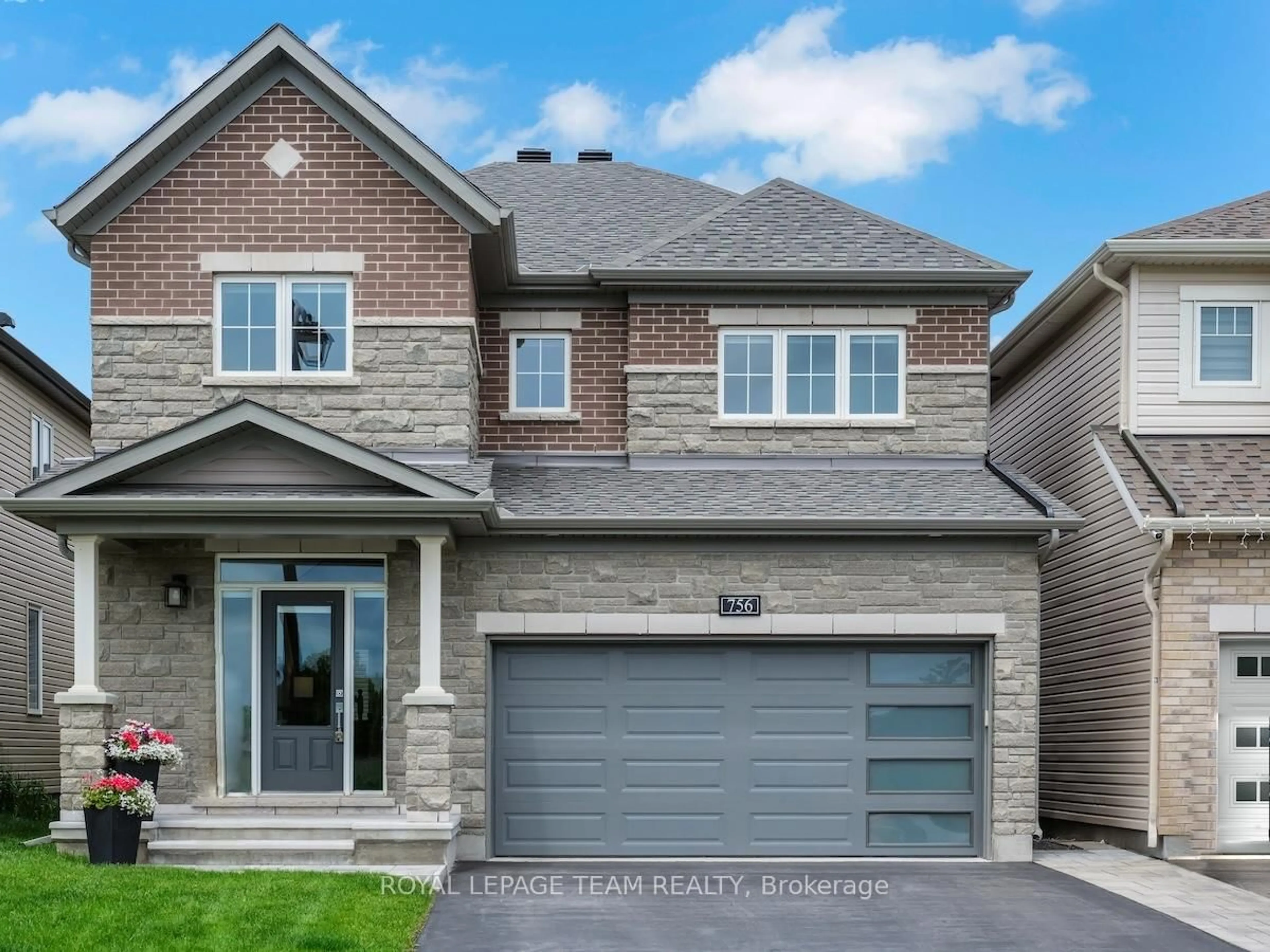 Home with brick exterior material, street for 756 Cappamore Dr, Ottawa Ontario K2J 6W3