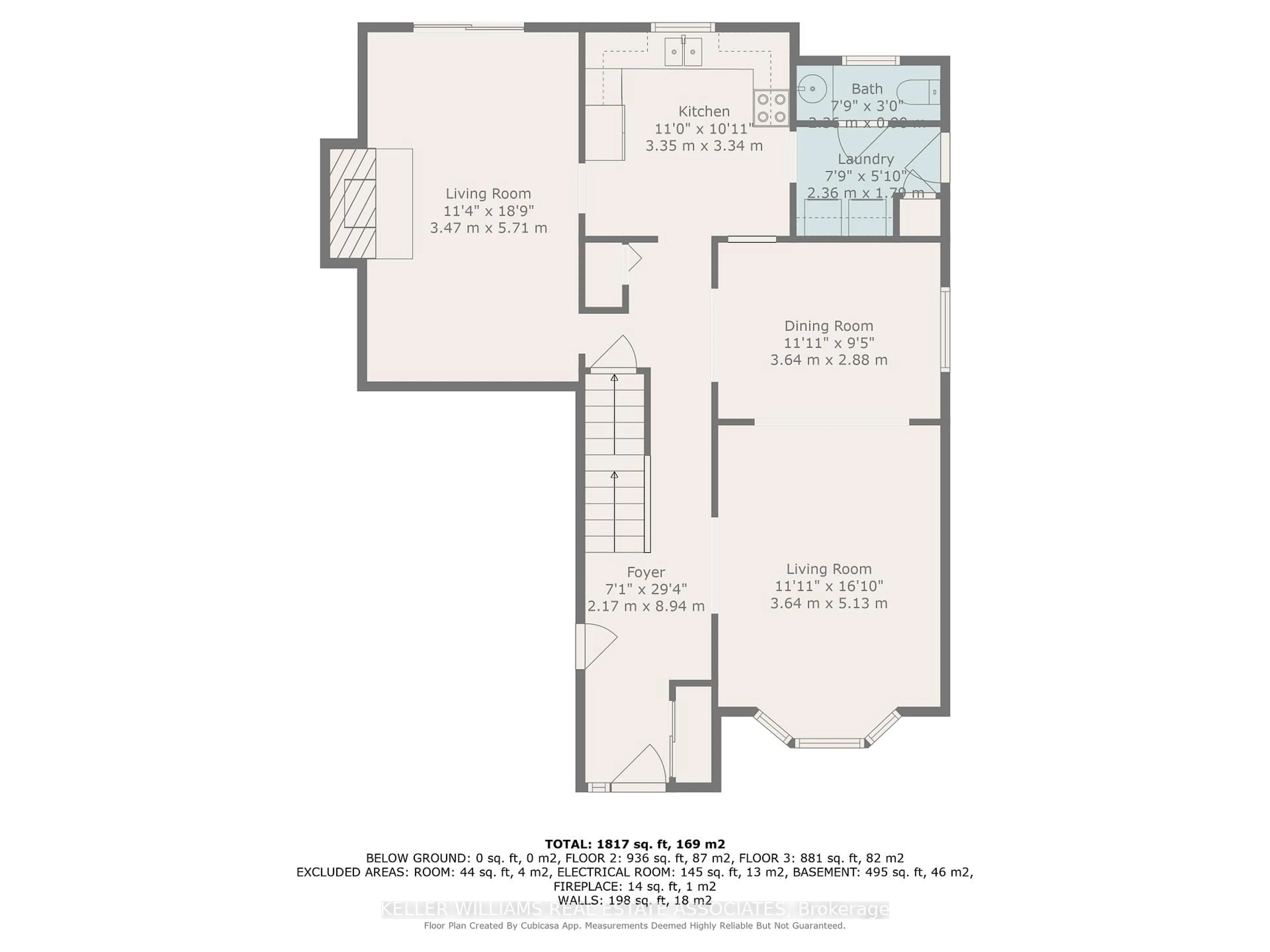 Floor plan for 16 Hart Cres, London South Ontario N6E 2W6
