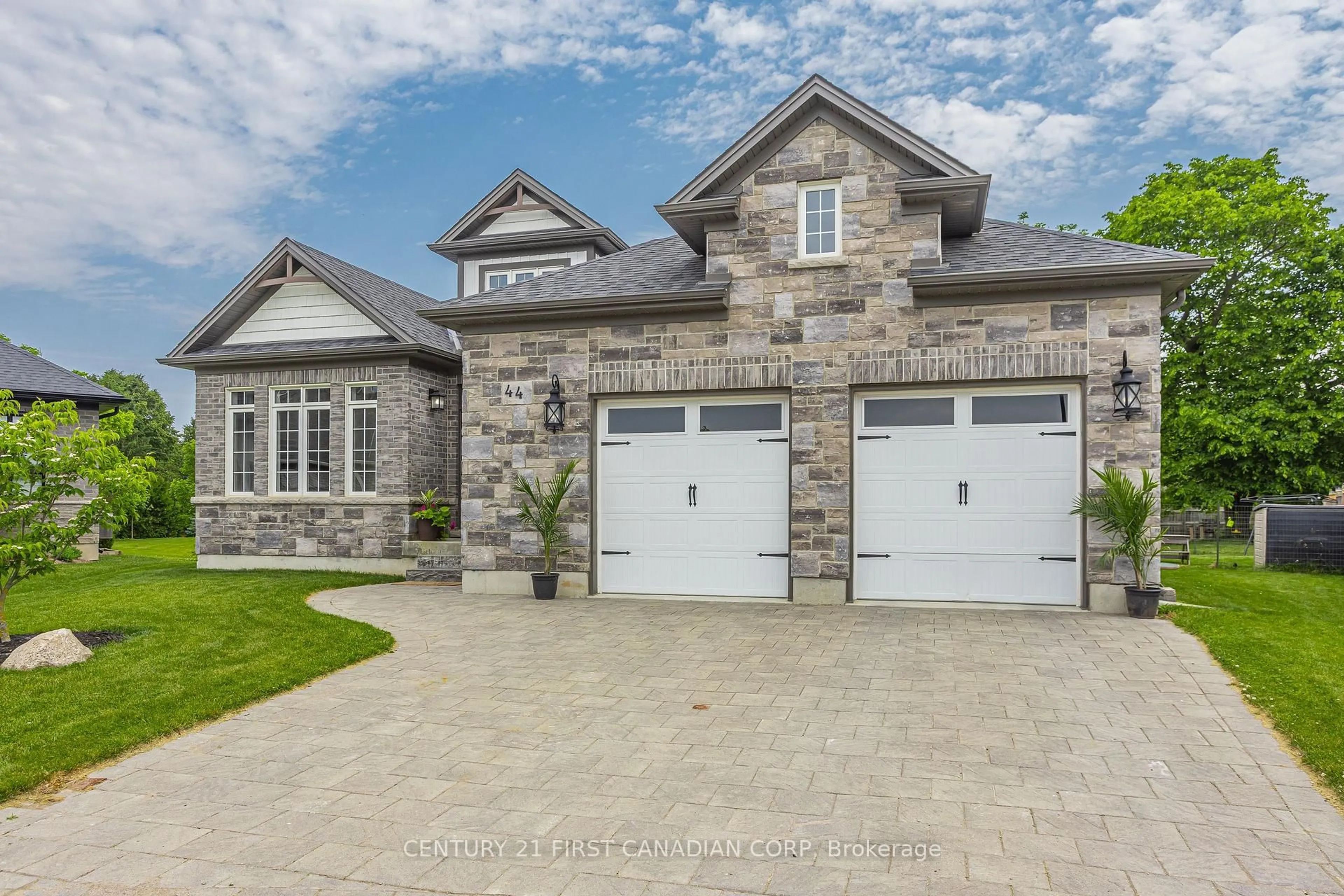 Home with brick exterior material, street for 44 Violet Crt, Middlesex Centre Ontario N0M 2A0