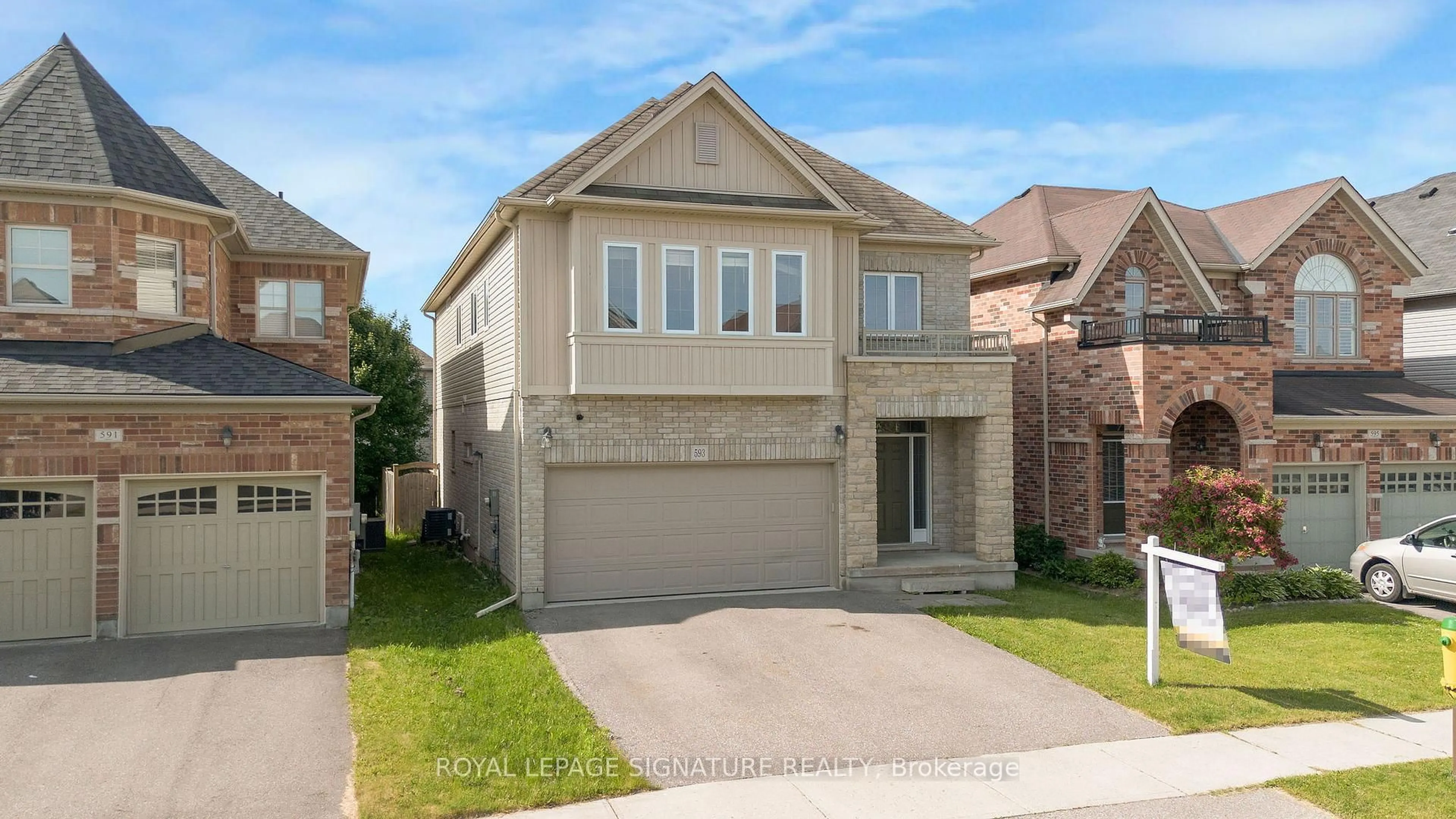 Home with brick exterior material, street for 593 Pinery Tr, Waterloo Ontario N2V 2Y3