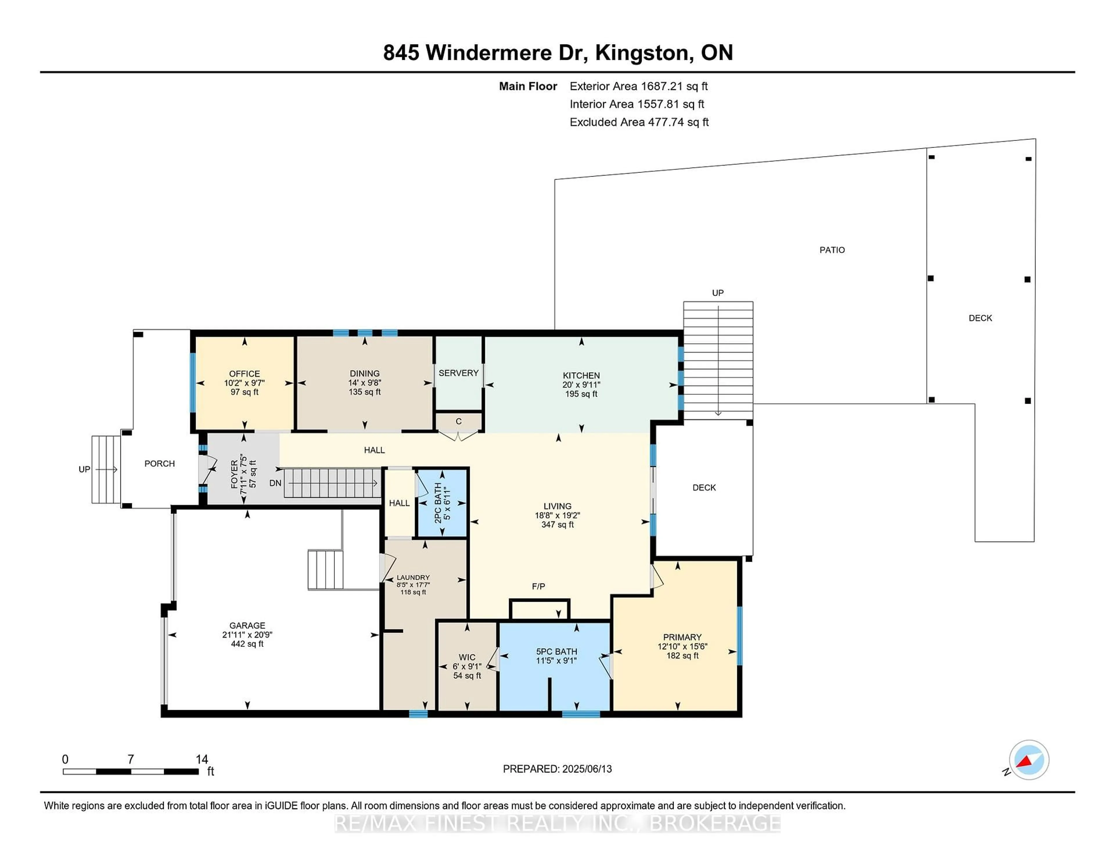 Floor plan for 845 Windermere Dr, Kingston Ontario K7P 0N5