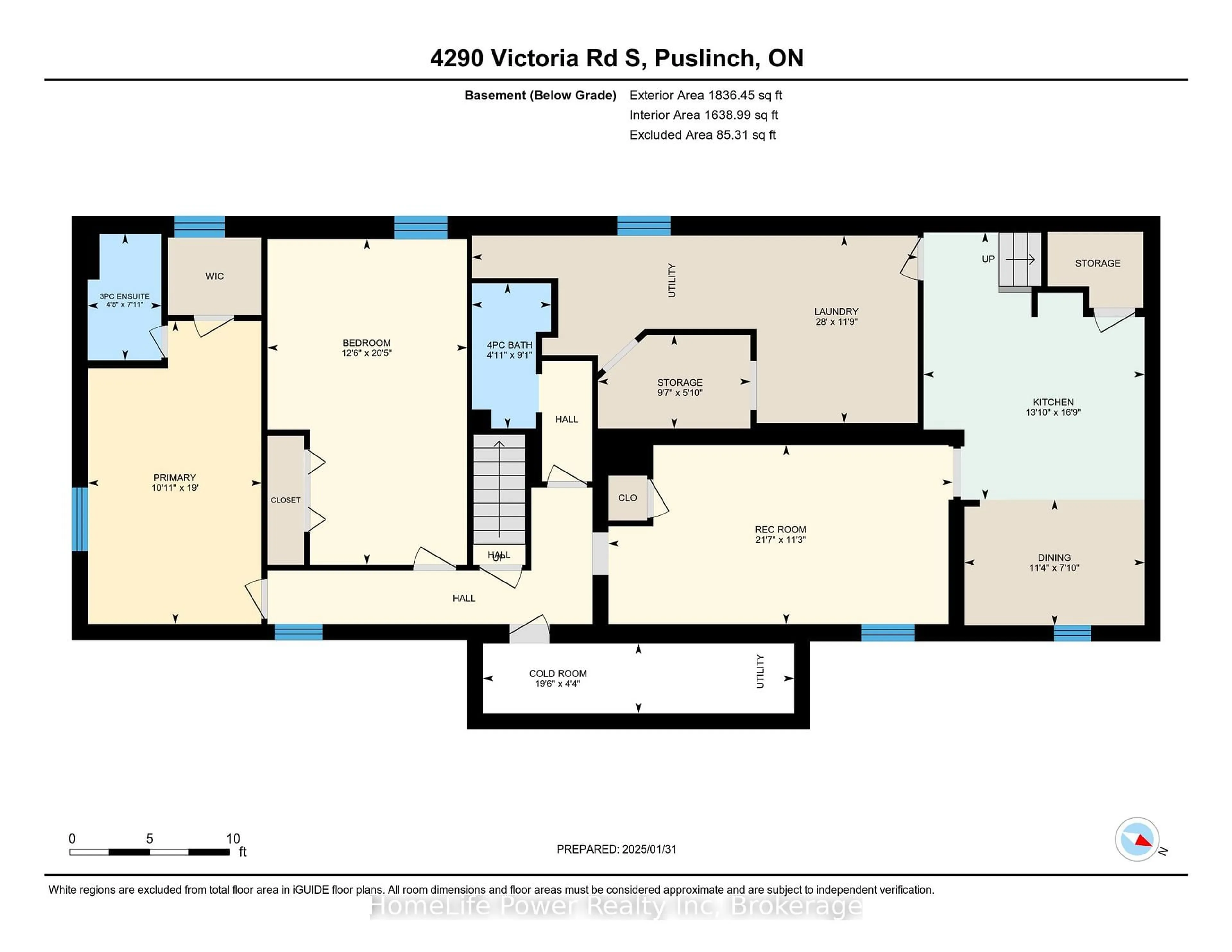 Floor plan for 4290 Victoria Rd, Puslinch Ontario N0B 2J0