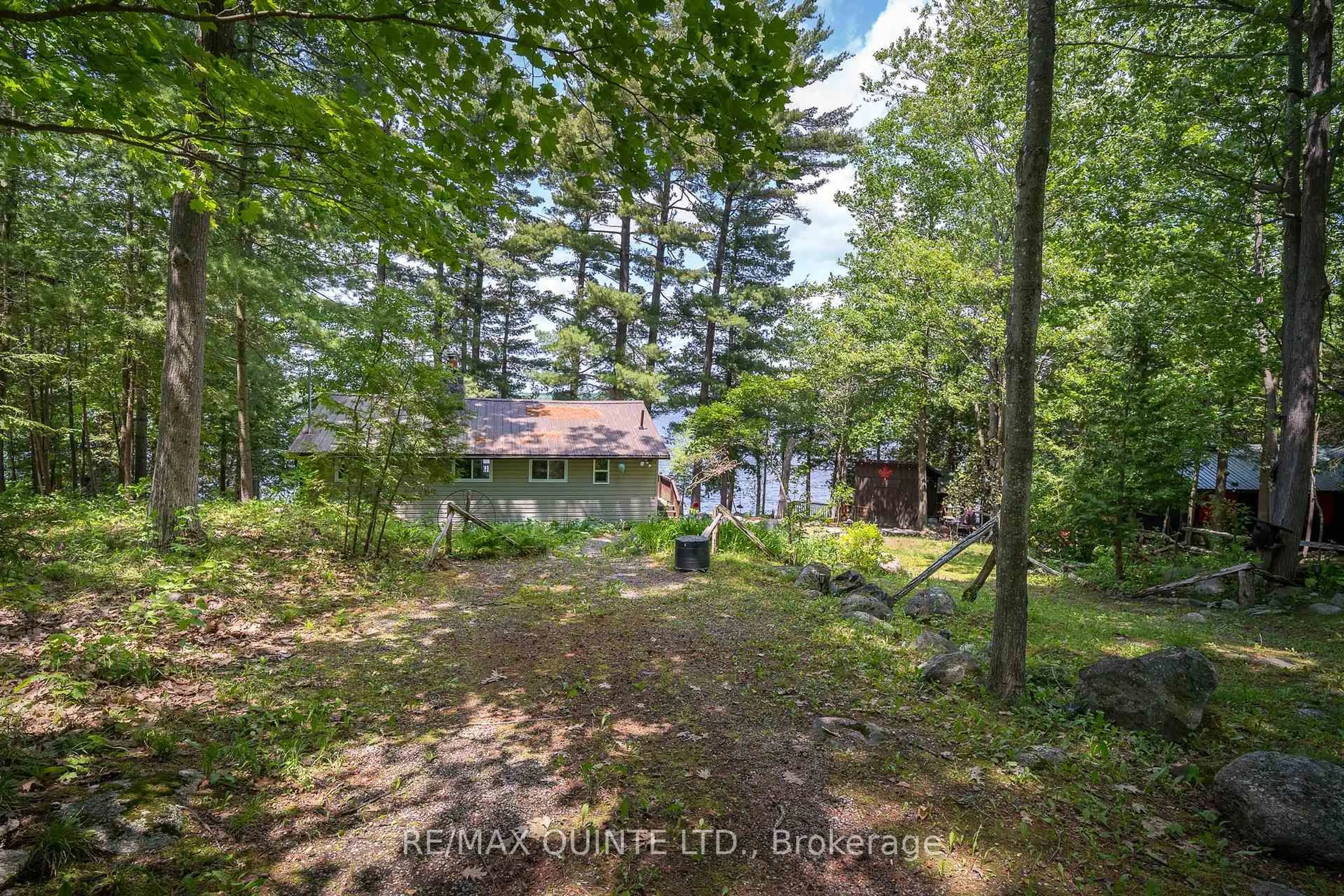 A pic from outside/outdoor area/front of a property/back of a property/a pic from drone, forest/trees view for 44 Setter Lane, Madoc Ontario K0K 2K0