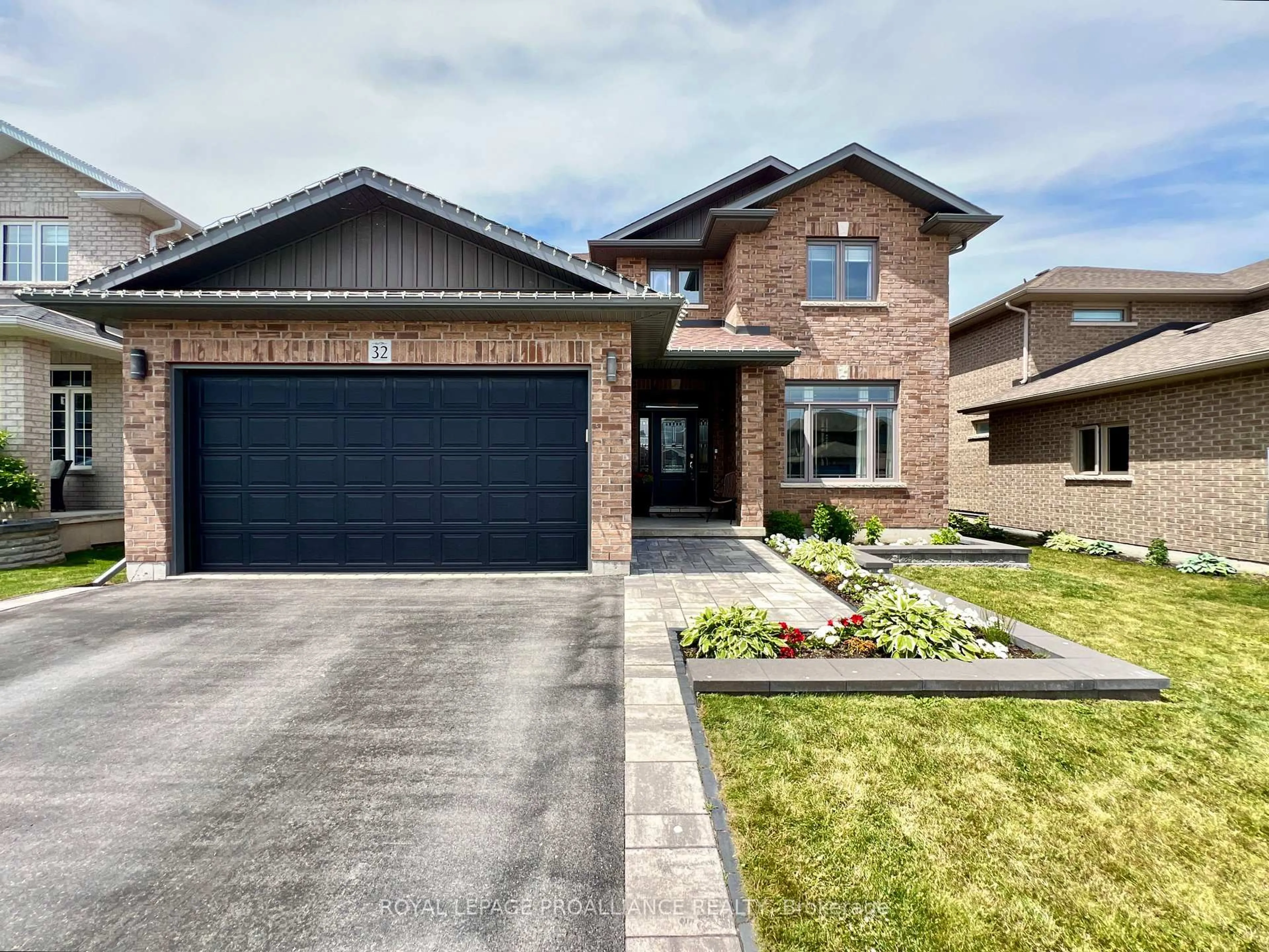 Home with brick exterior material, street for 32 Vertis Crt, Belleville Ontario K8N 0C9