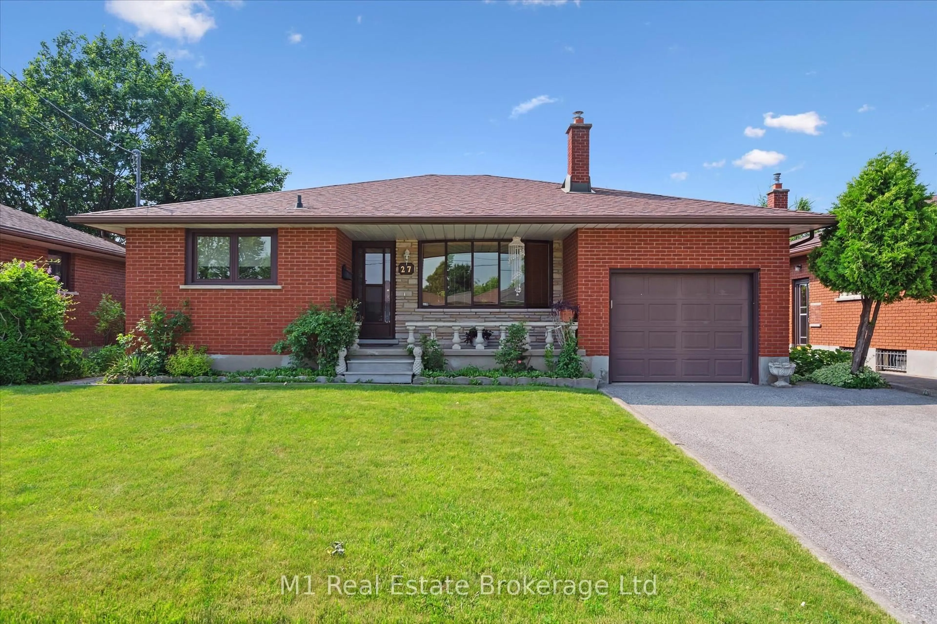 Home with brick exterior material, street for 27 Palermo Cres, Guelph Ontario N1E 2J8