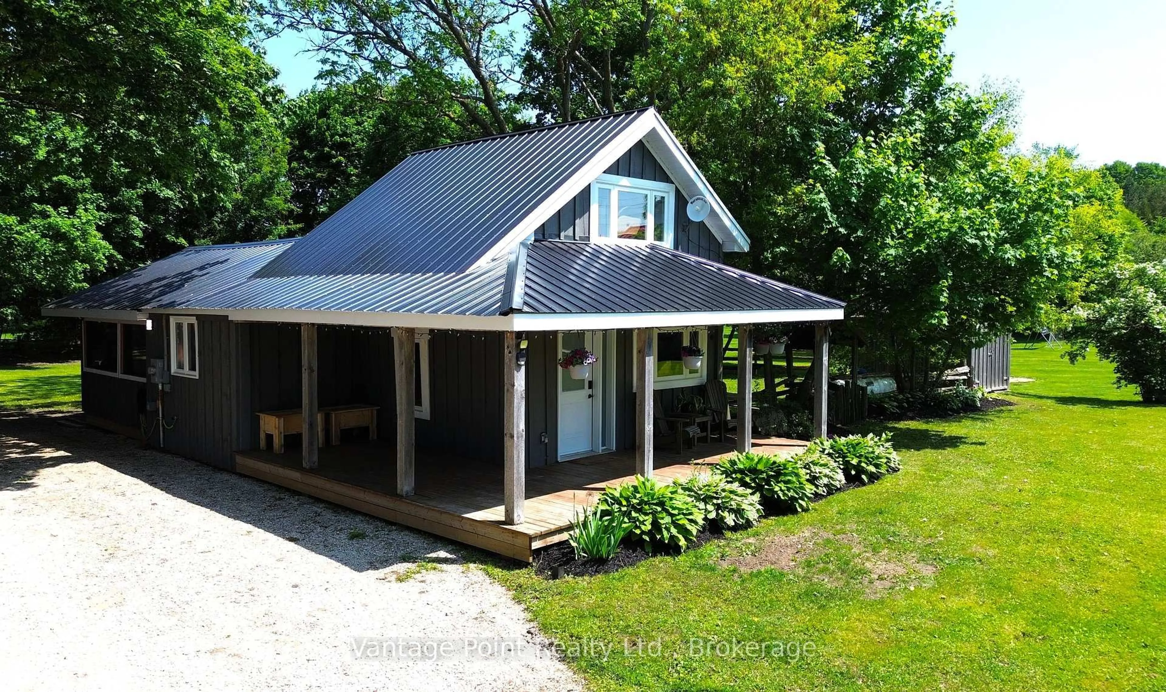 A pic from outside/outdoor area/front of a property/back of a property/a pic from drone, unknown for 405087 Grey Road 4 Rd, Grey Highlands Ontario N0C 1K0
