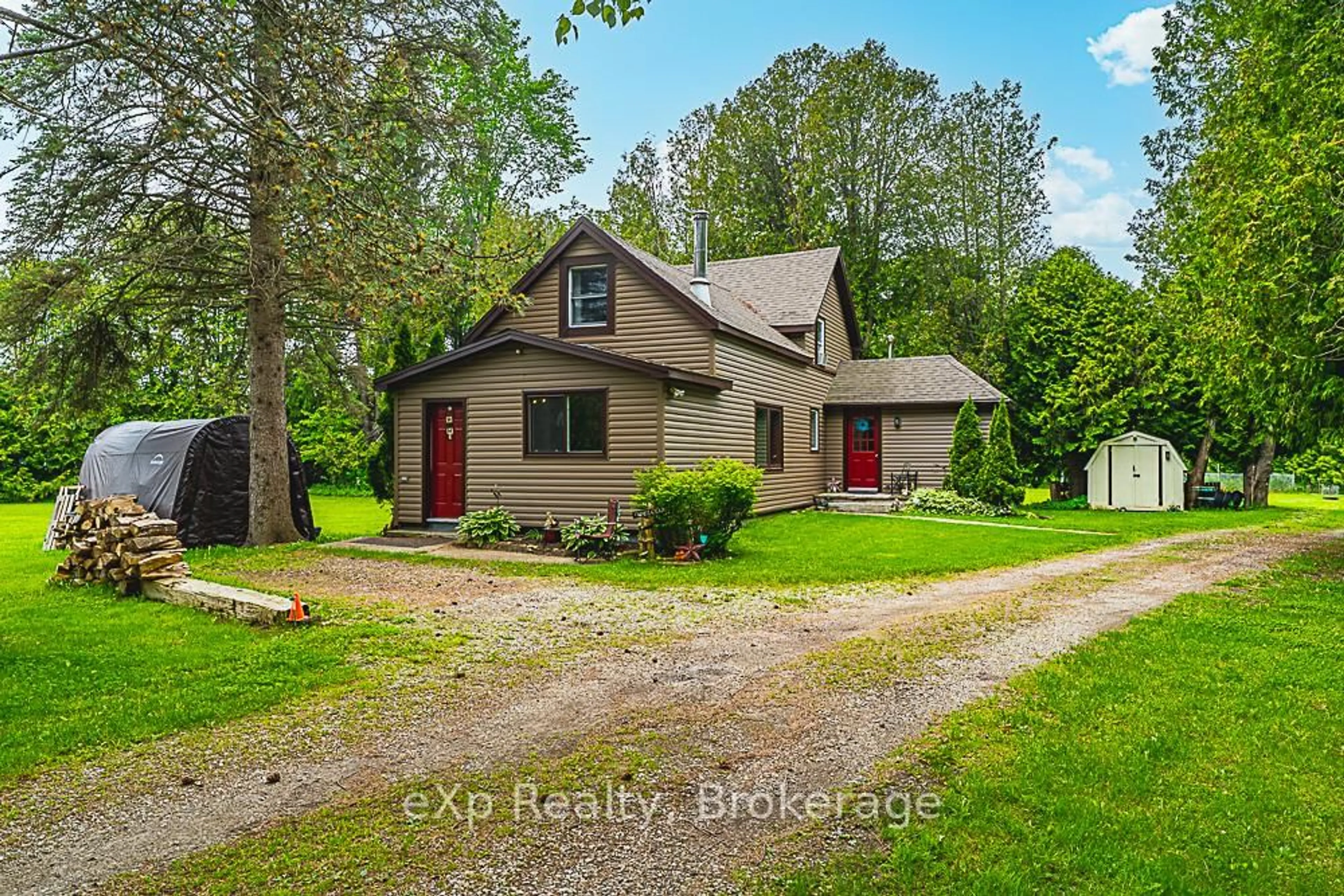 A pic from outside/outdoor area/front of a property/back of a property/a pic from drone, unknown for 1201 HIGHWAY 6, South Bruce Peninsula Ontario N0H 2T0