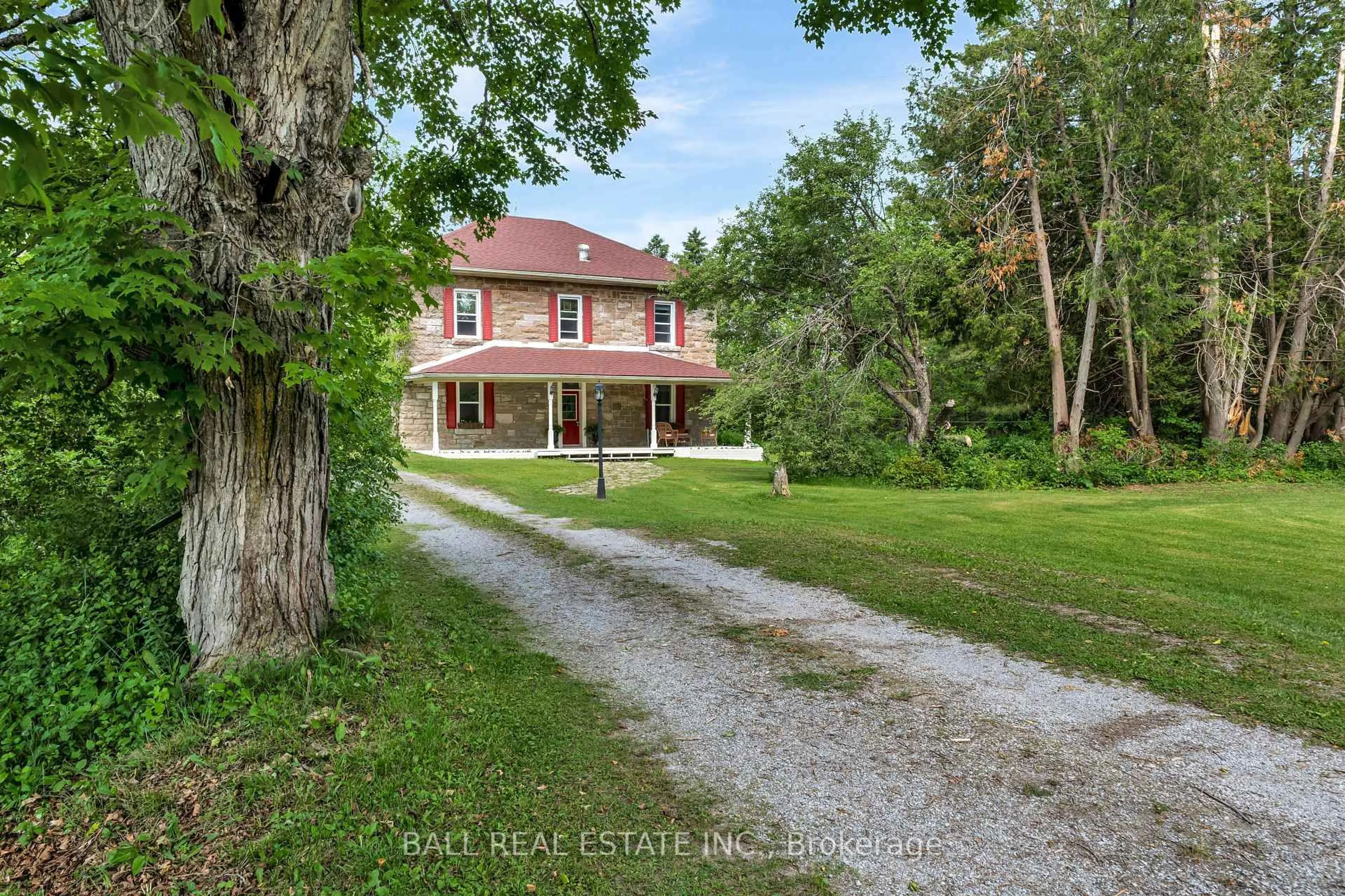 A pic from outside/outdoor area/front of a property/back of a property/a pic from drone, street for 108 Tates Bay Rd, Trent Lakes Ontario K0M 1A0