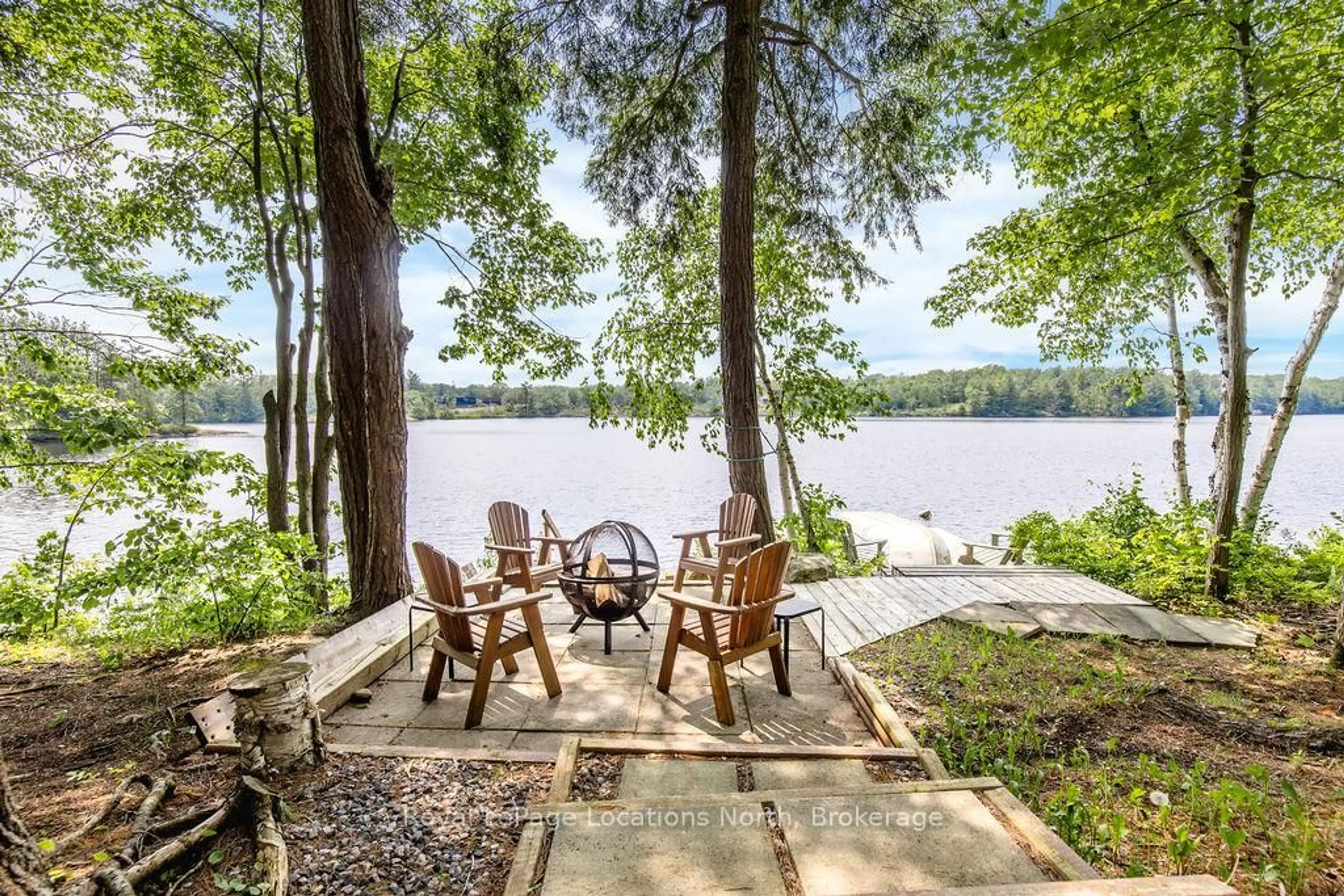 Patio, water/lake/river/ocean view for 360 Stewart Lake Rd, Georgian Bay Ontario P0C 1H0
