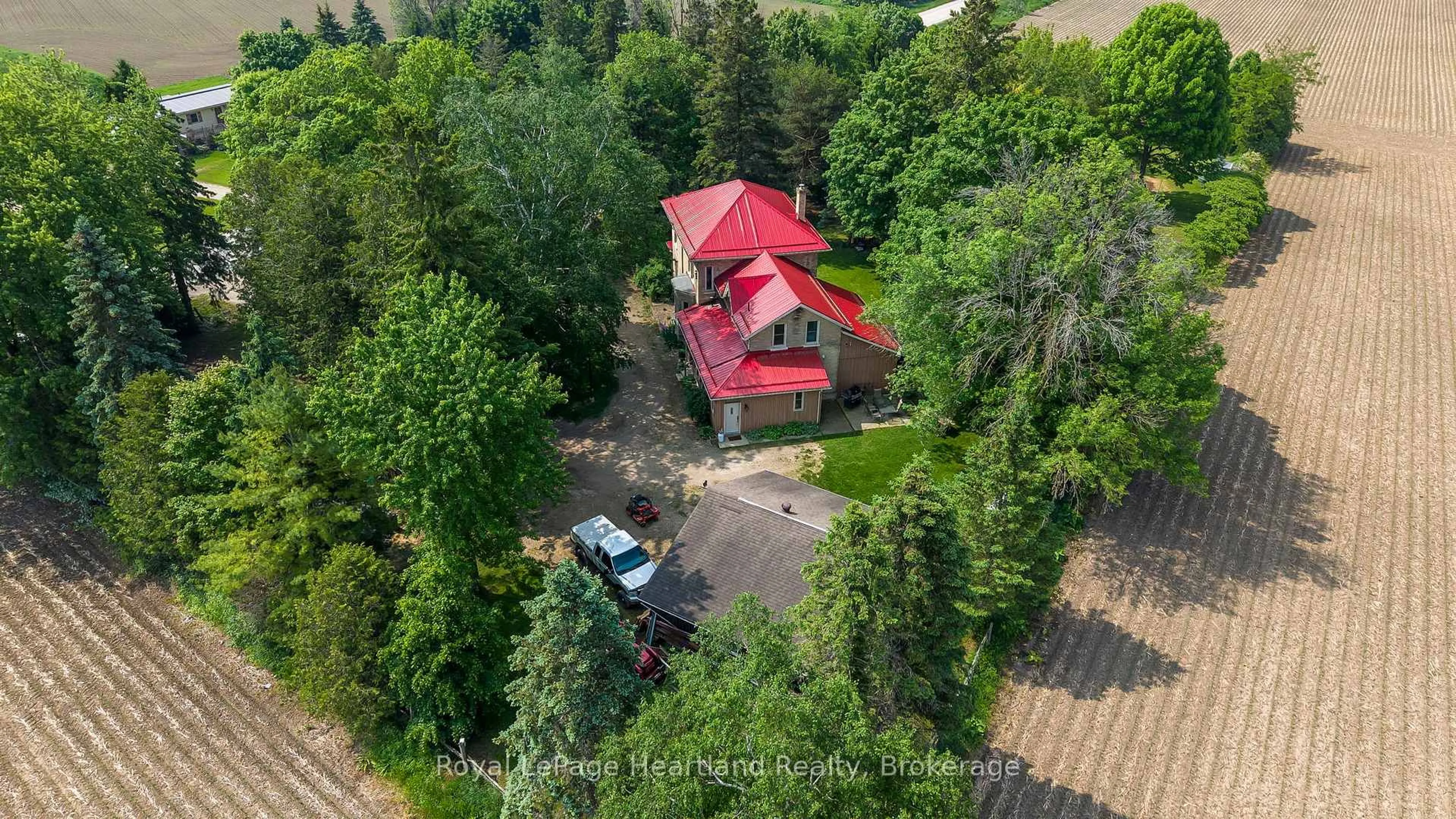 A pic from outside/outdoor area/front of a property/back of a property/a pic from drone, unknown for 9540 Ayton Rd, Minto Ontario N0G 1Z0