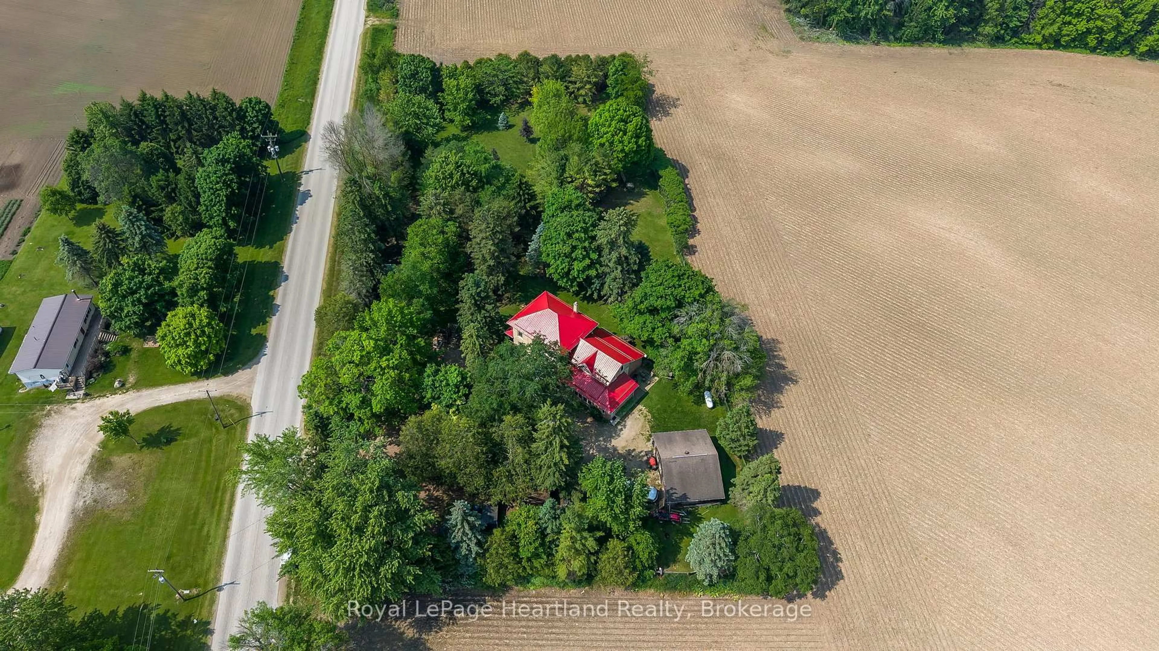 A pic from outside/outdoor area/front of a property/back of a property/a pic from drone, unknown for 9540 Ayton Rd, Minto Ontario N0G 1Z0