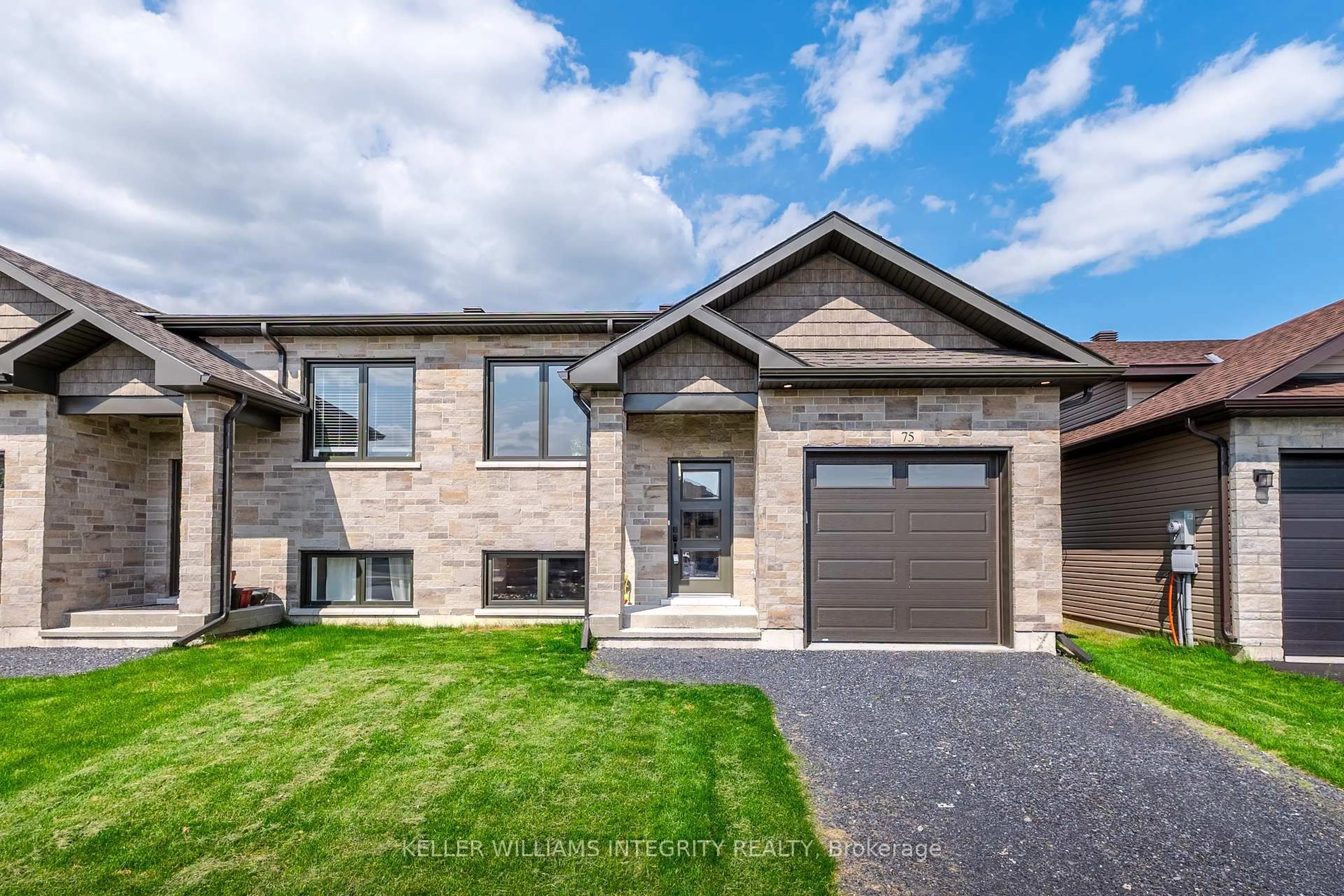 Home with brick exterior material, street for 75 Portland Dr, Cornwall Ontario K6H 0J5