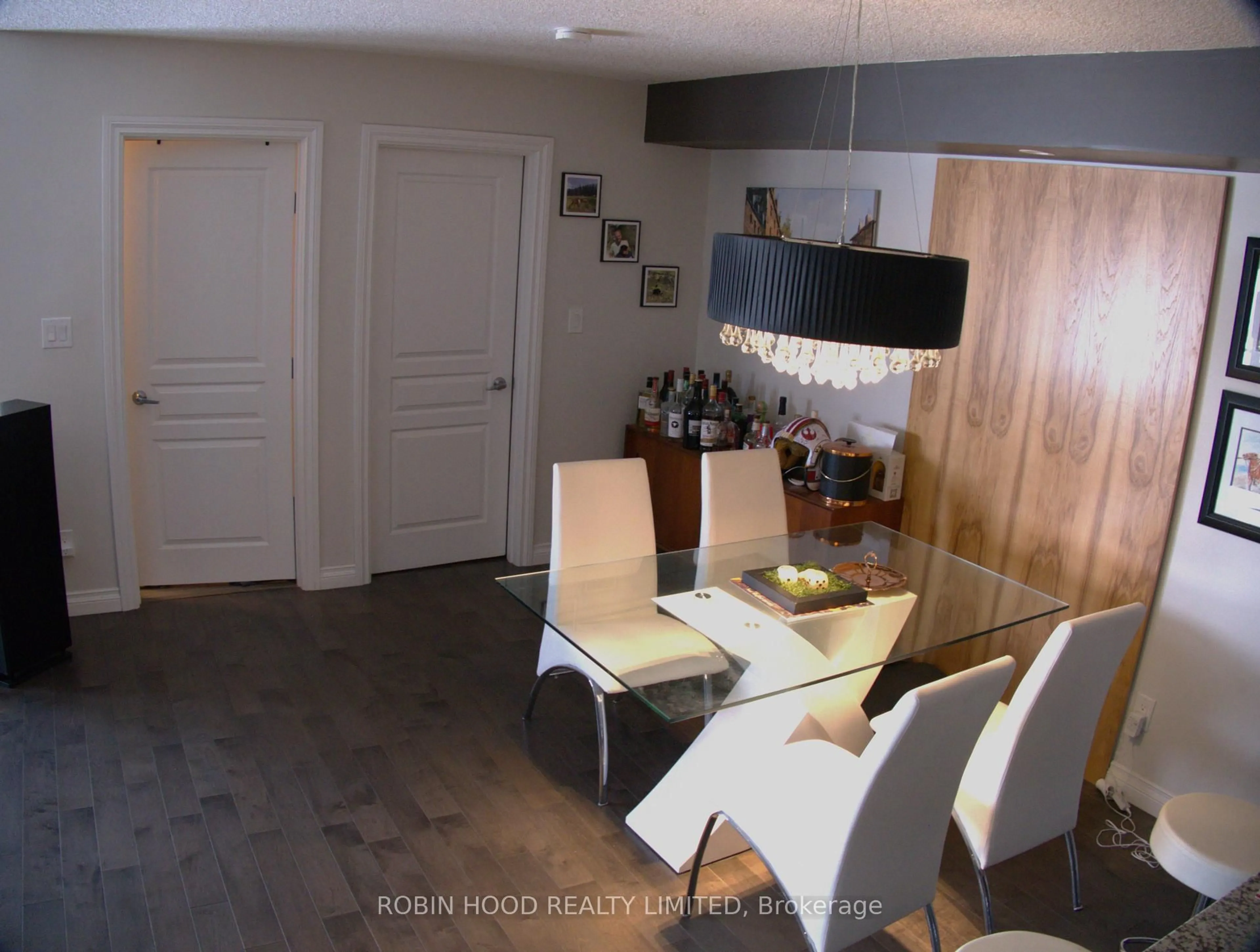 Dining room, wood/laminate floor for 5303 Universal Cres #212, Out of Area SK S4W 0L1