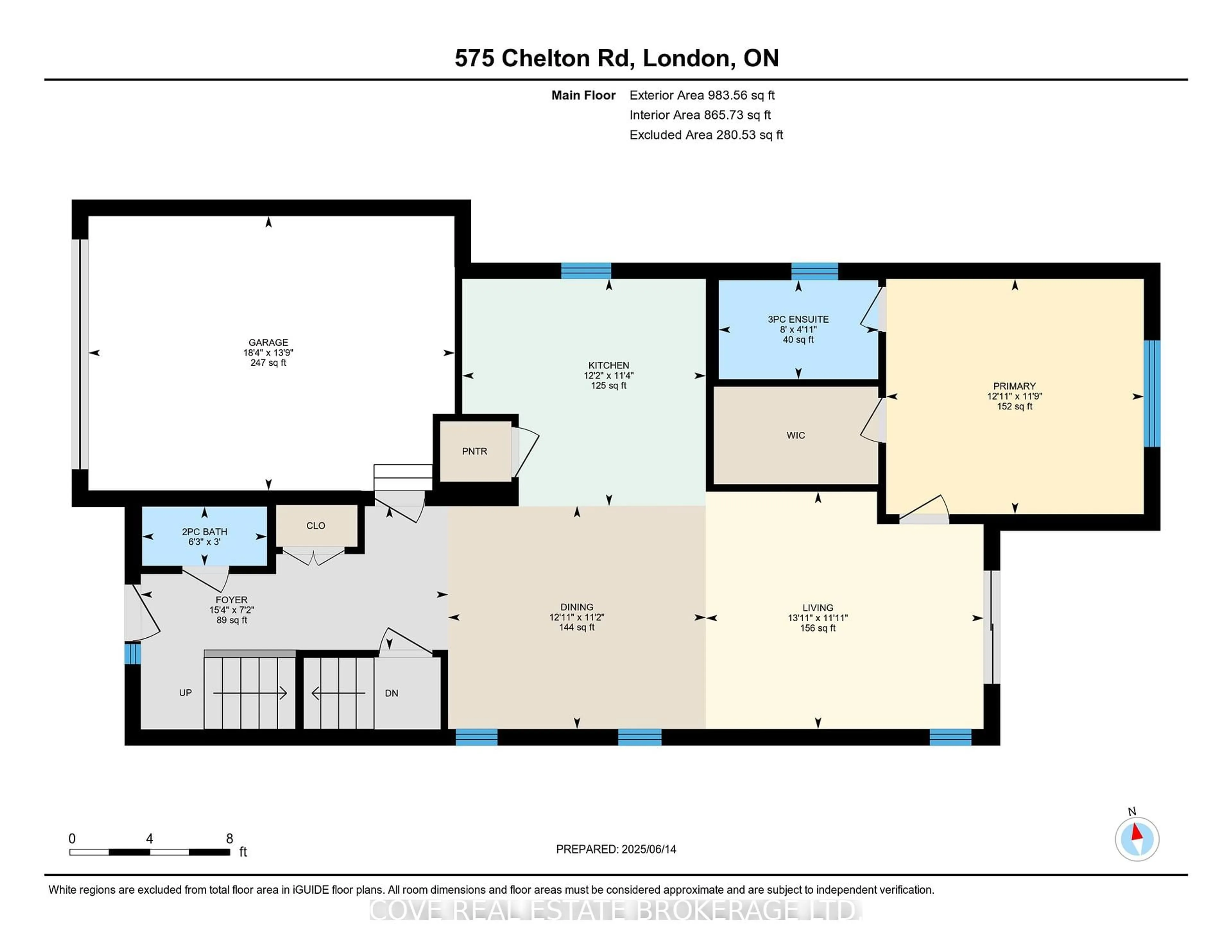 Floor plan for 575 Chelton Rd, London South Ontario N6M 0H7