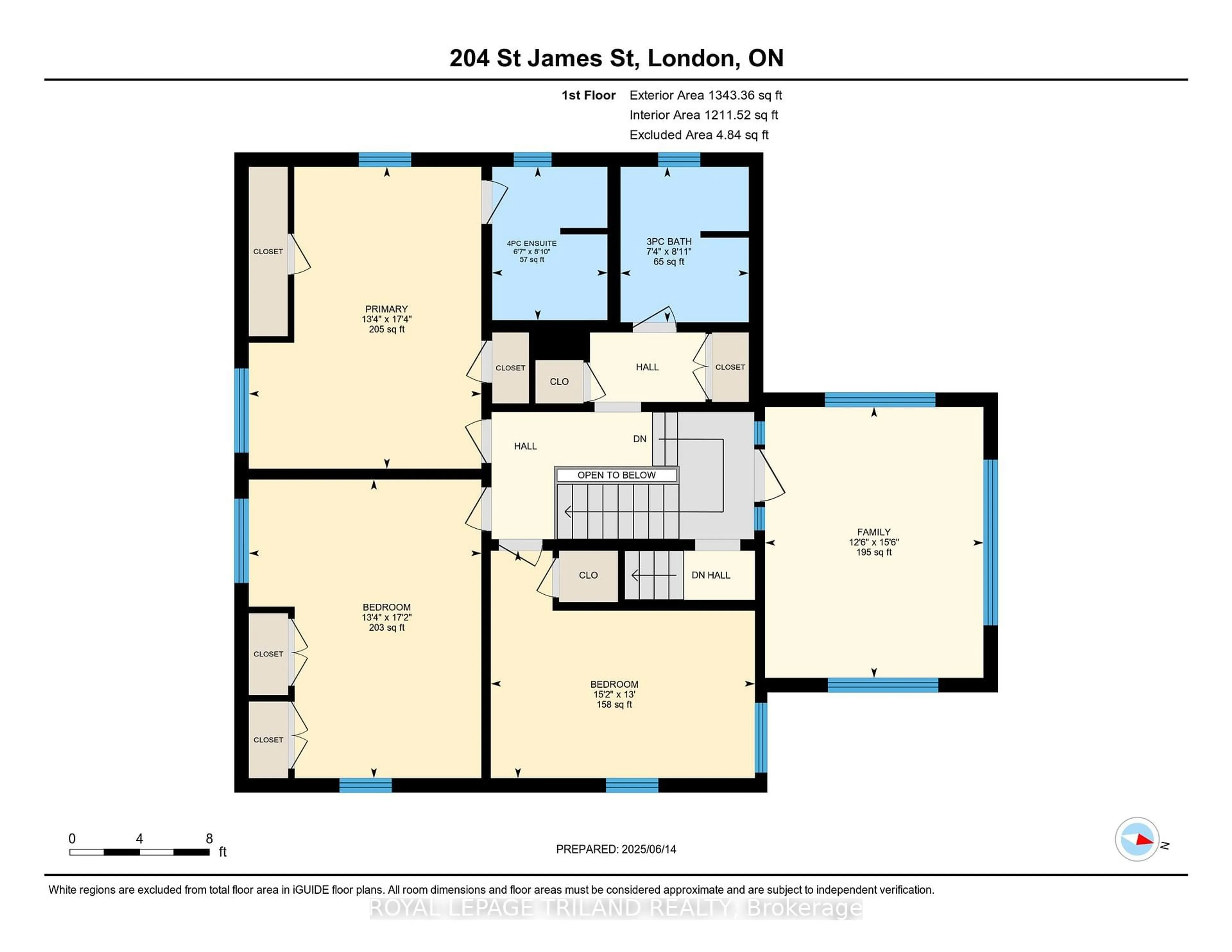 Floor plan for 204 St James St, London East Ontario N6A 1W8