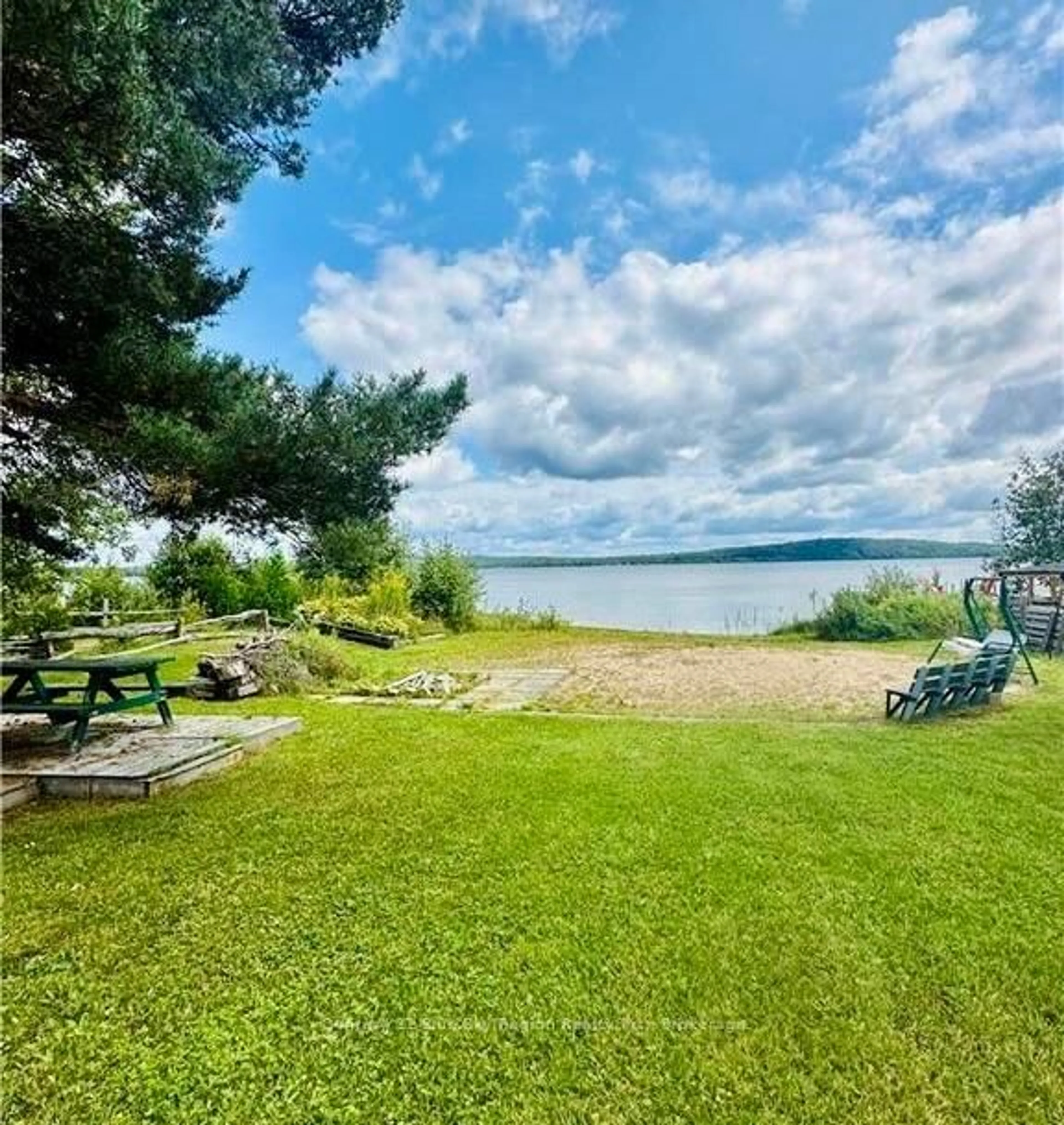 Patio, water/lake/river/ocean view for 13 Lake Bernard Dr, Sundridge Ontario P0A 1Z0
