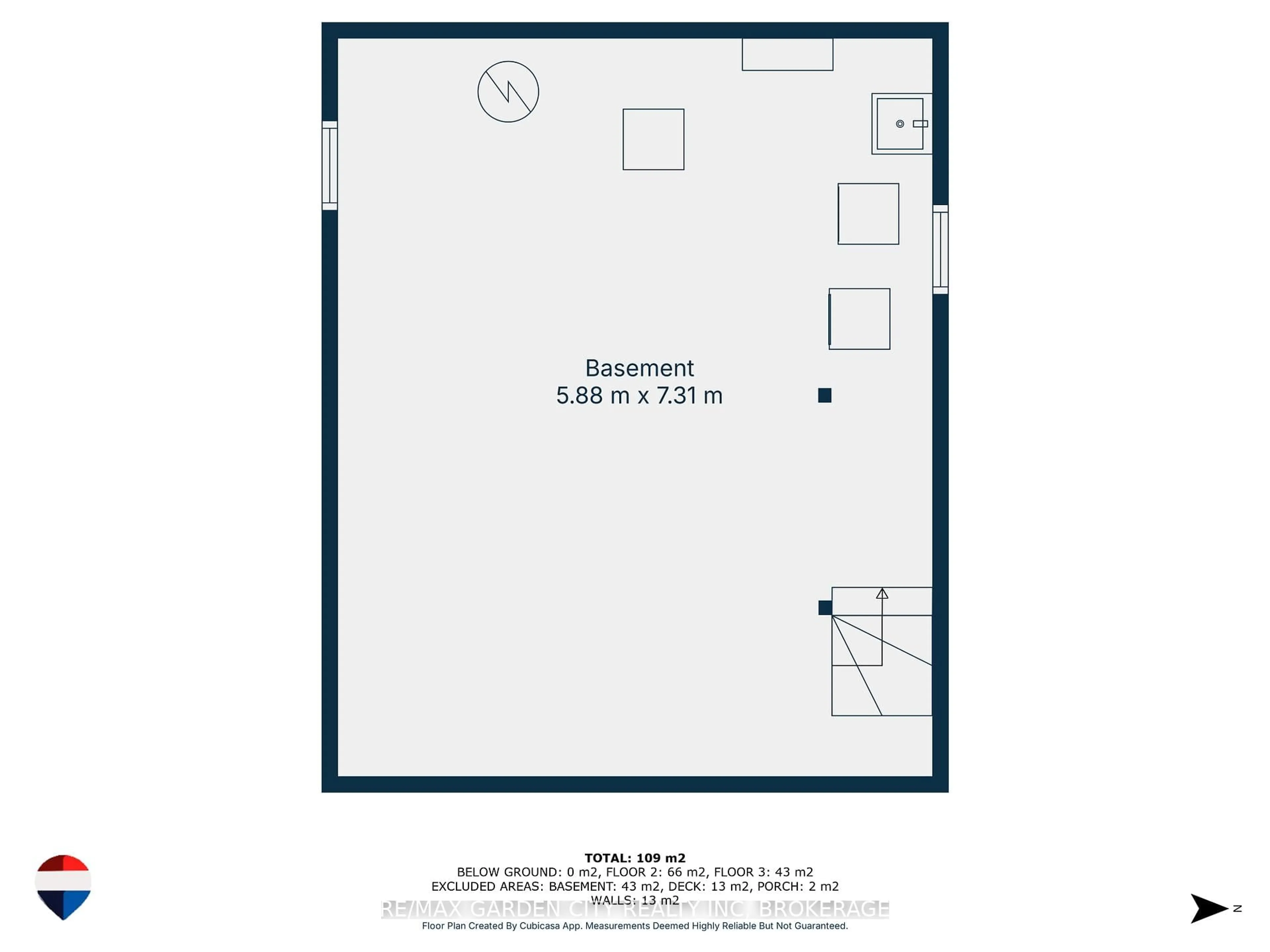 Floor plan for 3 Bessey St, St. Catharines Ontario L2T 1L1