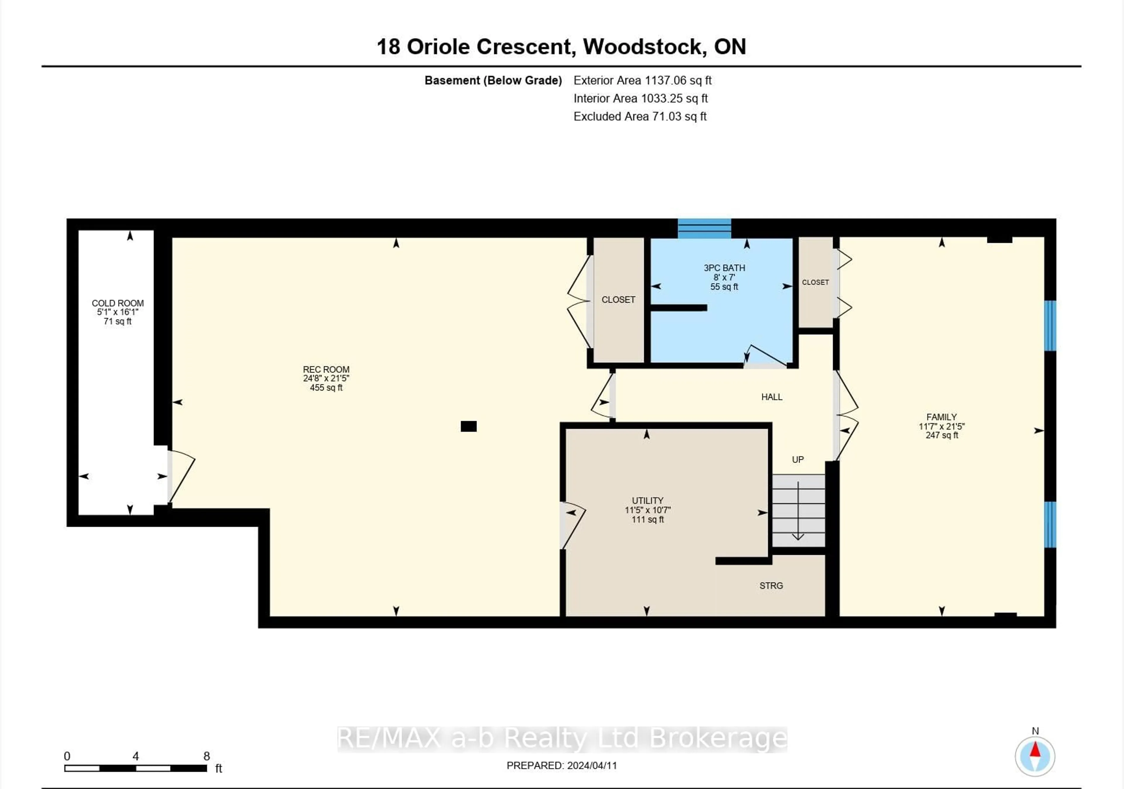 Floor plan for 18 Oriole Cres, Woodstock Ontario N4T 1T1