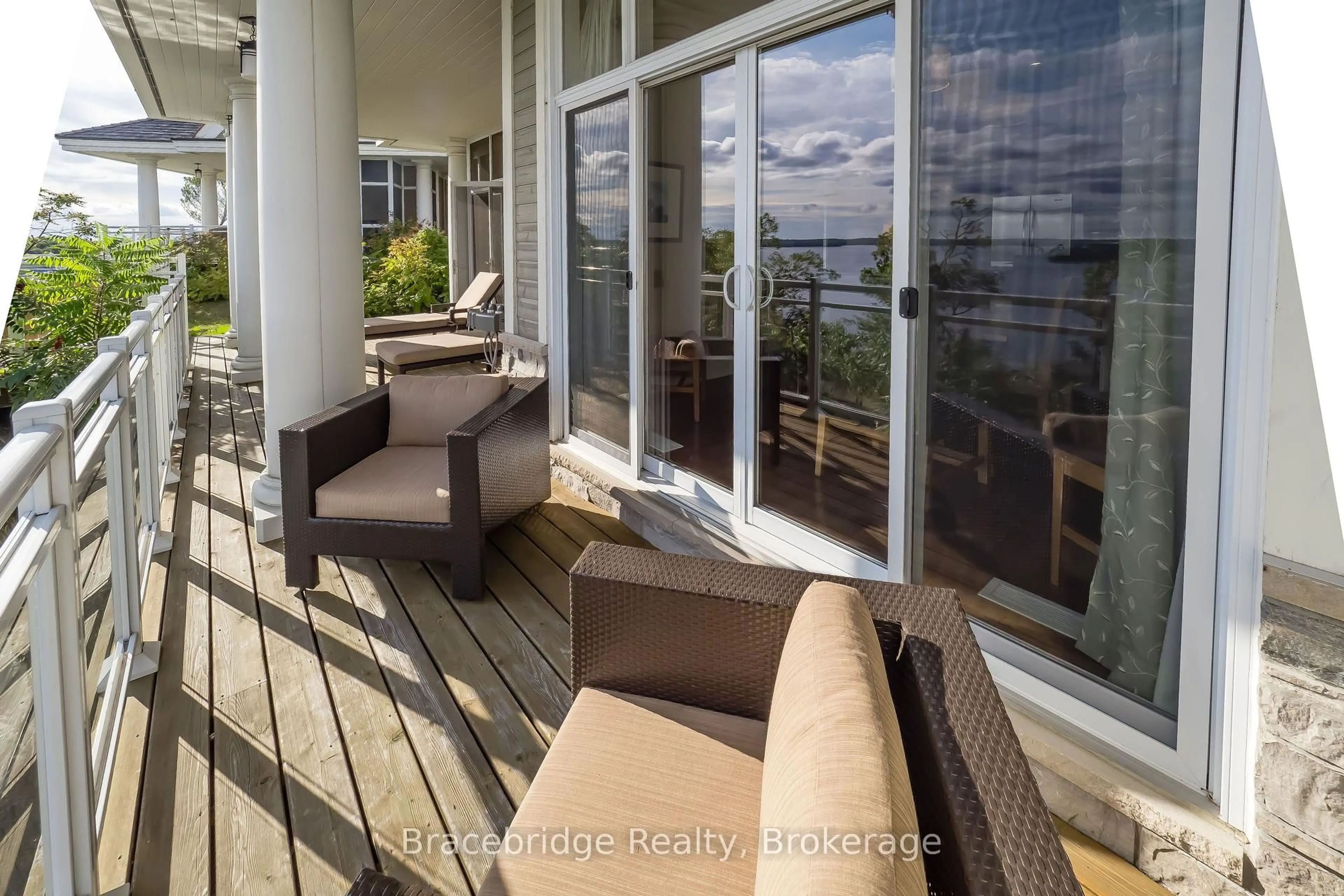 Balcony in the apartment, water/lake/river/ocean view for 1869 MUSKOKA ROAD 118 Highway #T301-C1, Muskoka Lakes Ontario P1L 1W8